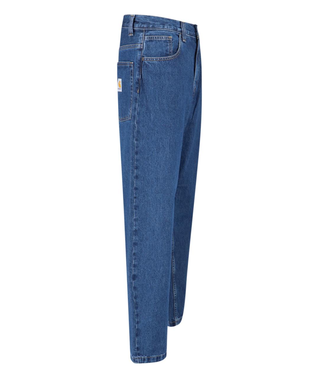 CARHARTT WIP Синие хлопковые прямые джинсы, фото 3