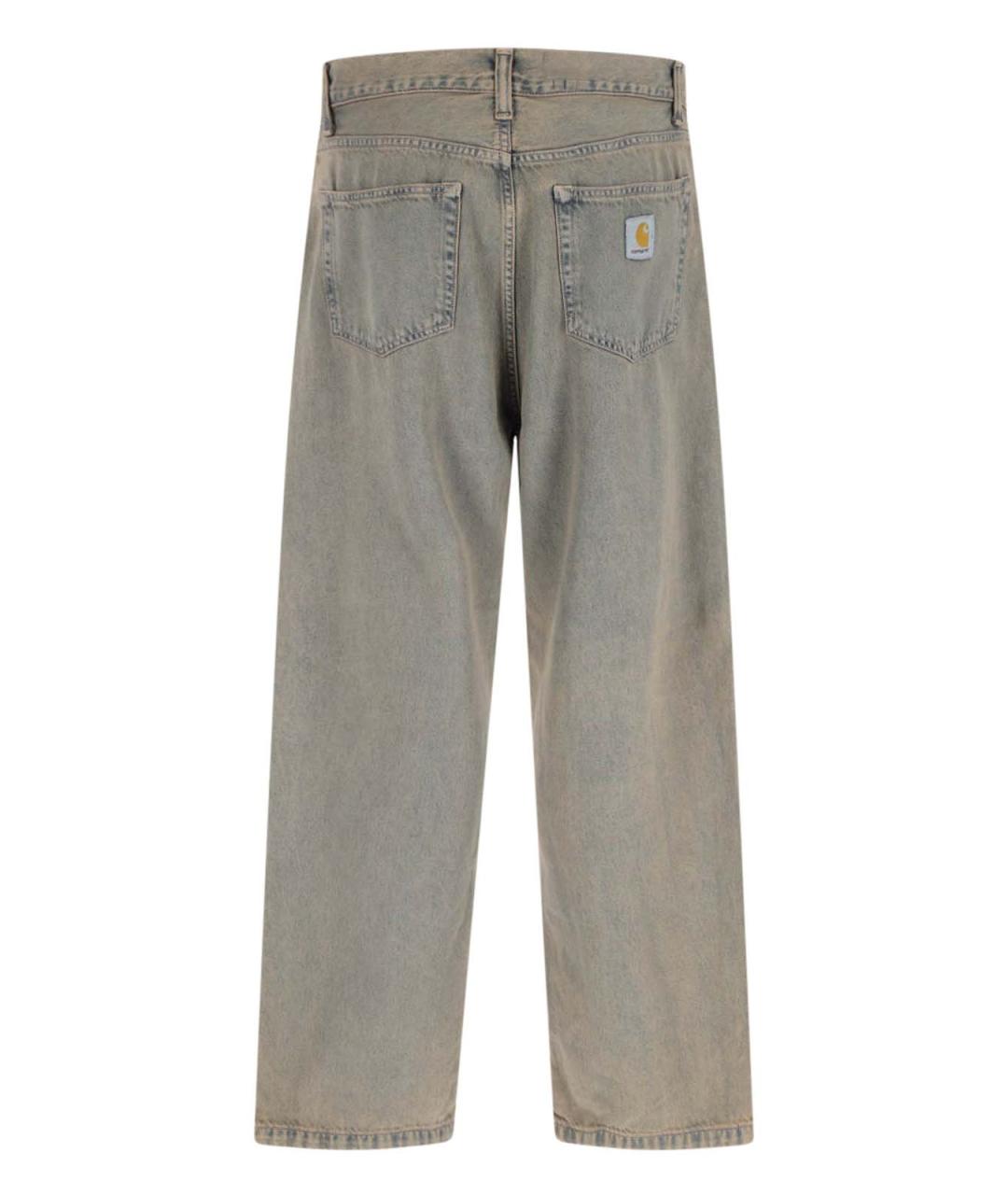 CARHARTT WIP Синие хлопковые прямые джинсы, фото 2