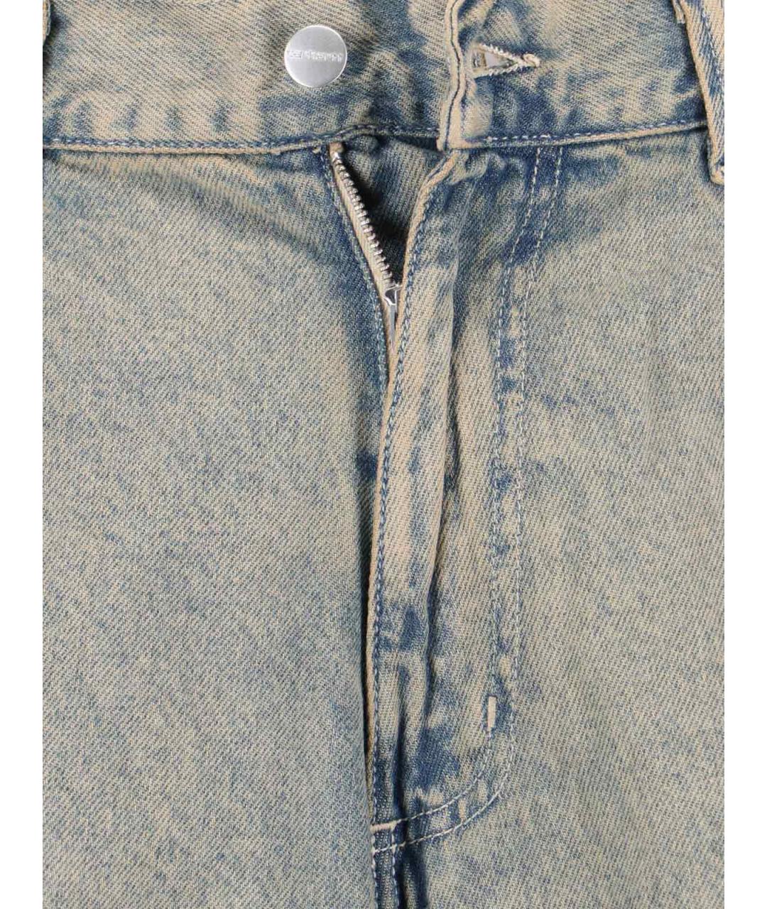 CARHARTT WIP Синие хлопковые прямые джинсы, фото 5
