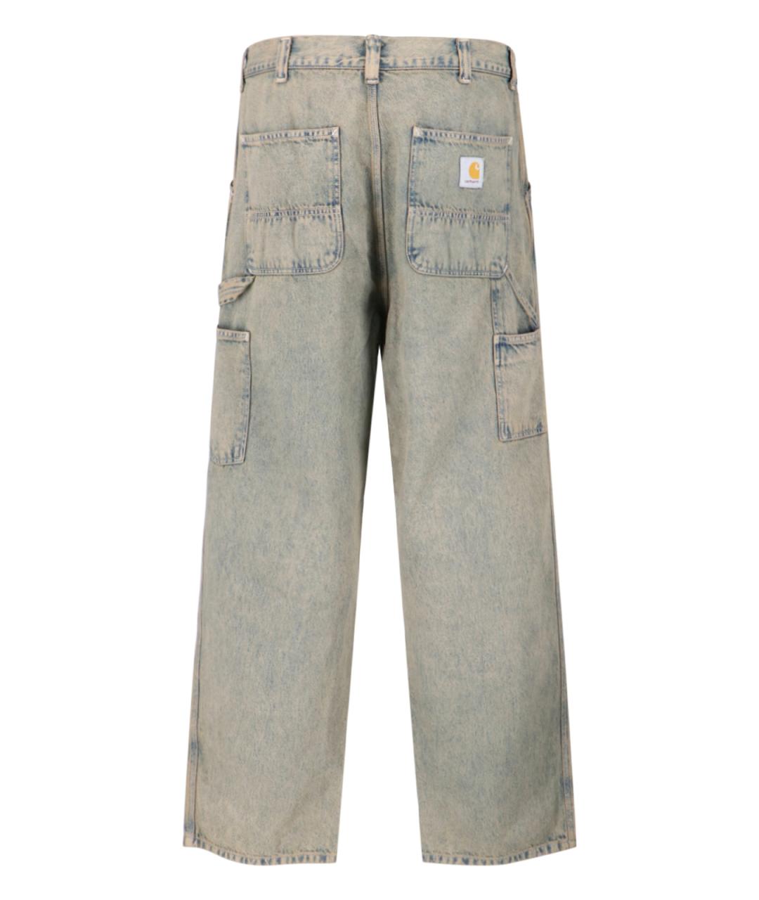 CARHARTT WIP Синие хлопковые прямые джинсы, фото 2