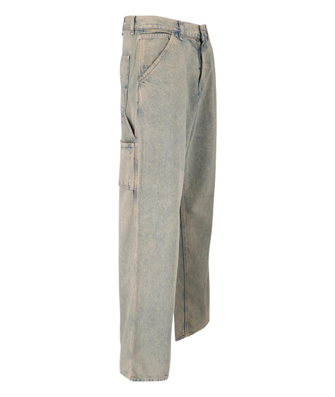 CARHARTT WIP Синие хлопковые прямые джинсы, фото 3