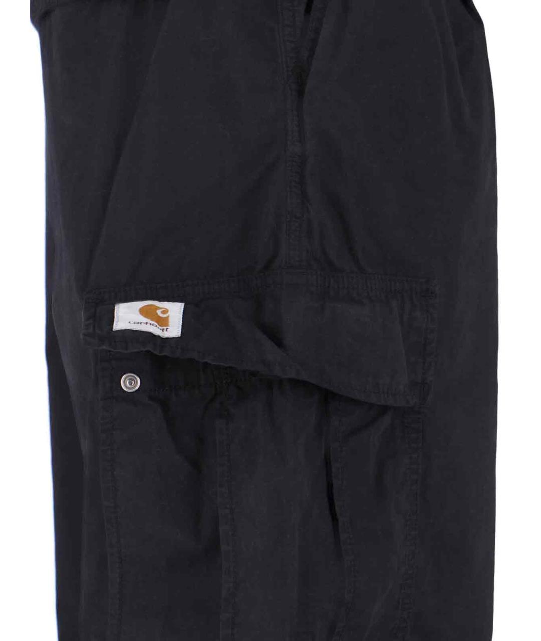 CARHARTT WIP Черные хлопковые повседневные брюки, фото 4