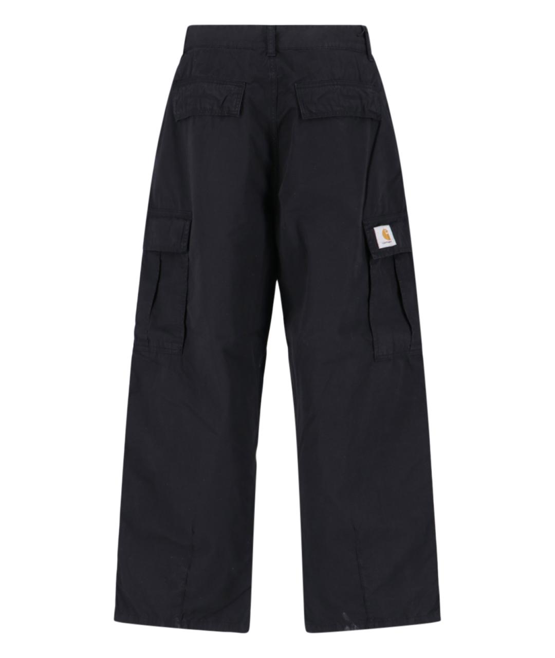 CARHARTT WIP Черные хлопковые повседневные брюки, фото 2
