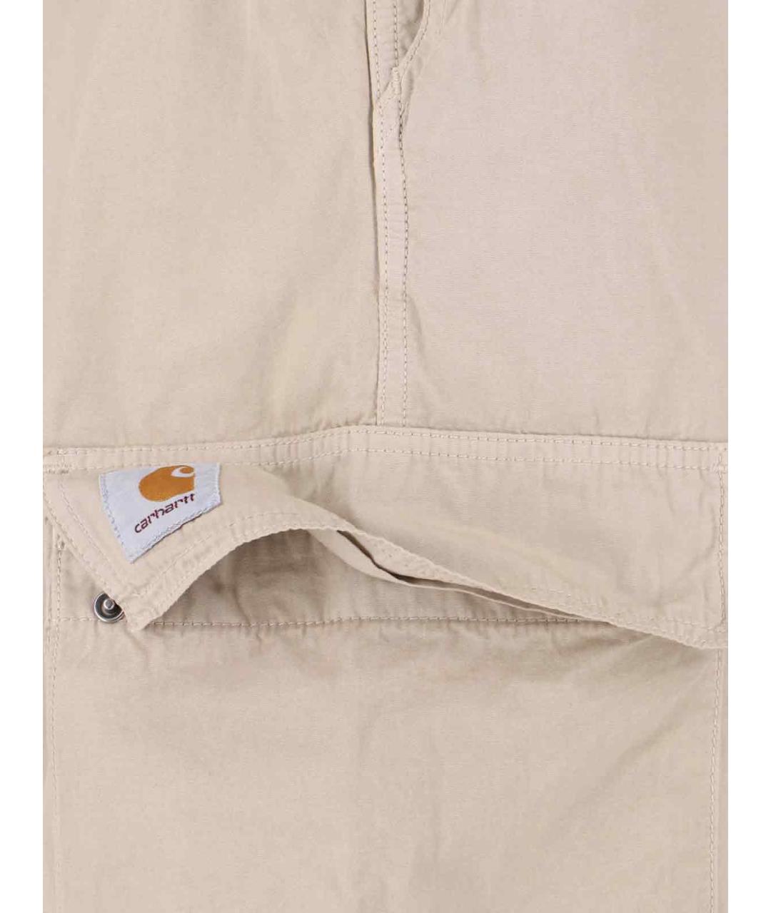 CARHARTT WIP Бежевые хлопковые повседневные брюки, фото 5