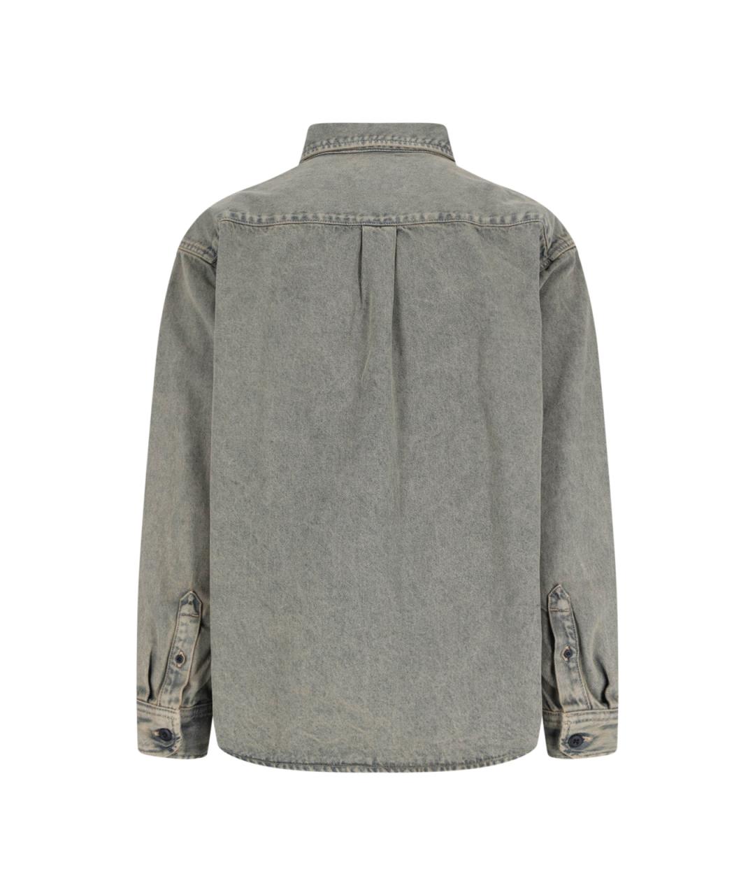 CARHARTT WIP Серая хлопковая кэжуал рубашка, фото 2