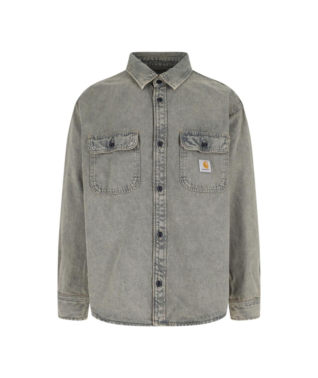 CARHARTT WIP Серая хлопковая кэжуал рубашка, фото 1