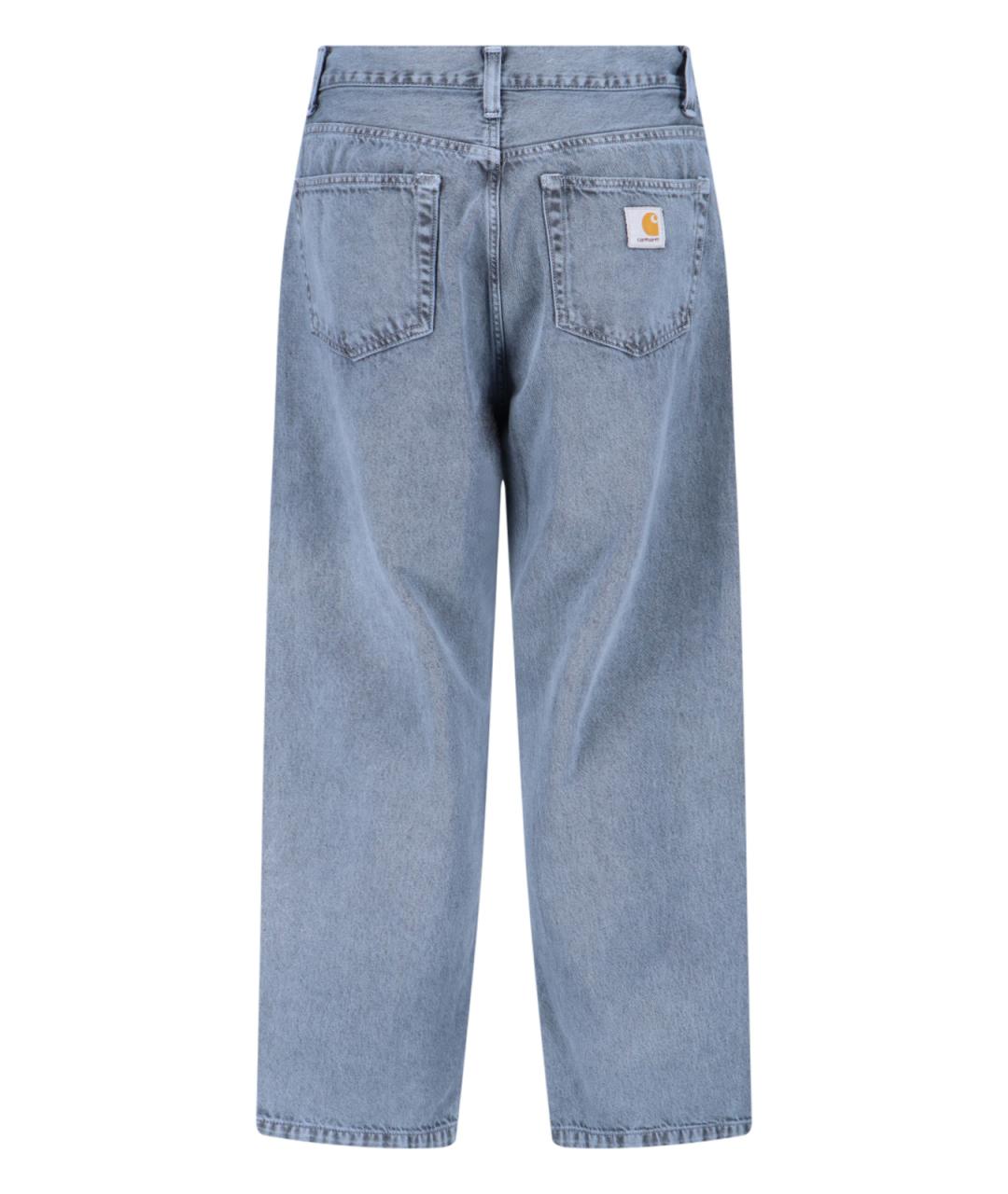 CARHARTT WIP Серые хлопковые прямые джинсы, фото 2