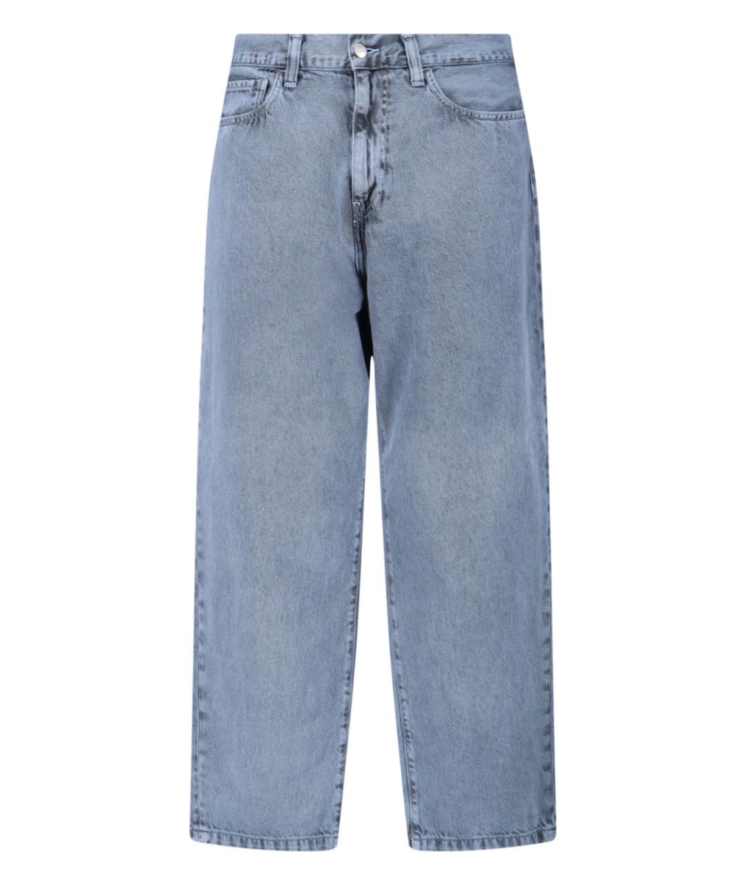 CARHARTT WIP Серые хлопковые прямые джинсы, фото 1