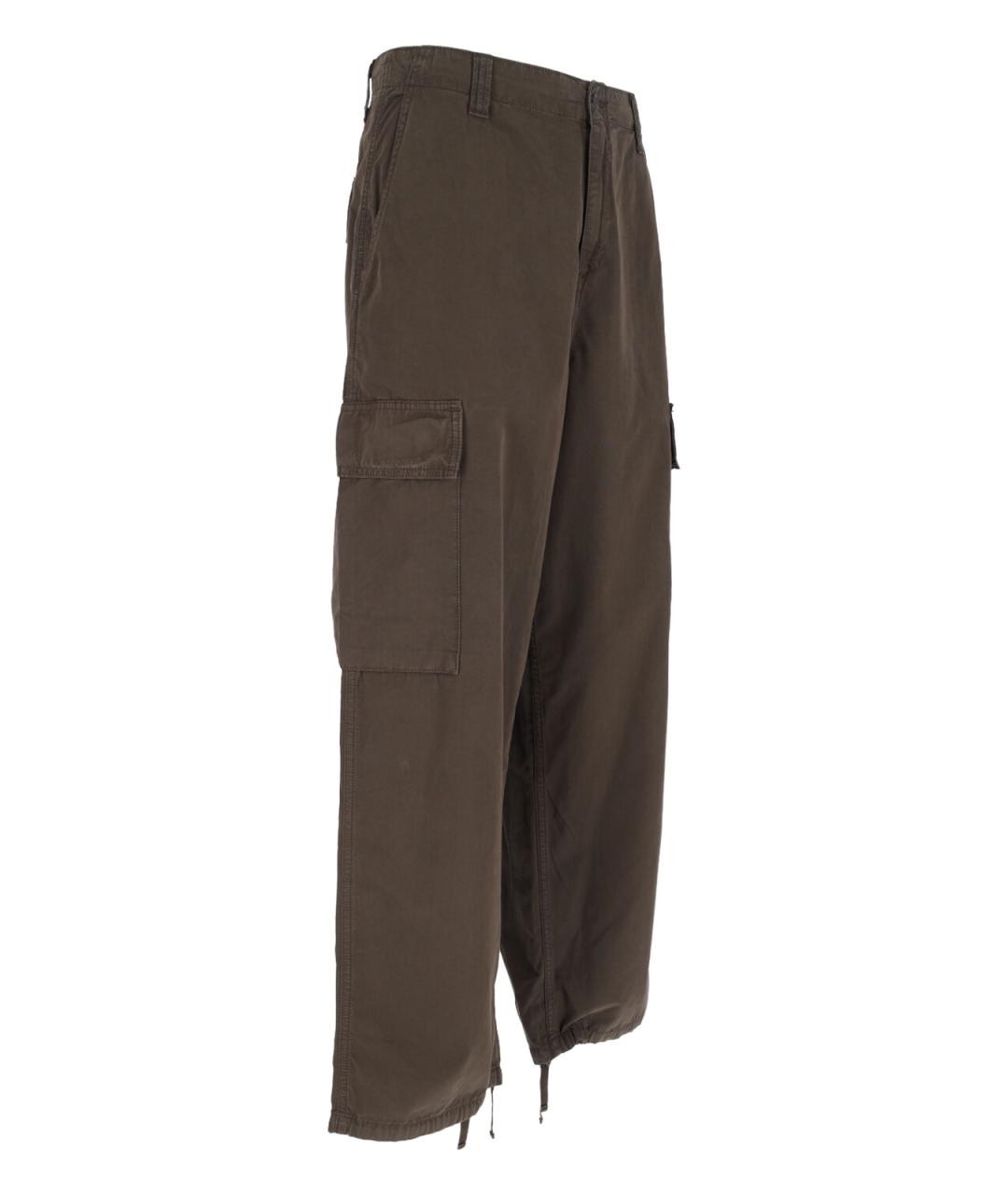 CARHARTT WIP Коричневые хлопковые повседневные брюки, фото 3