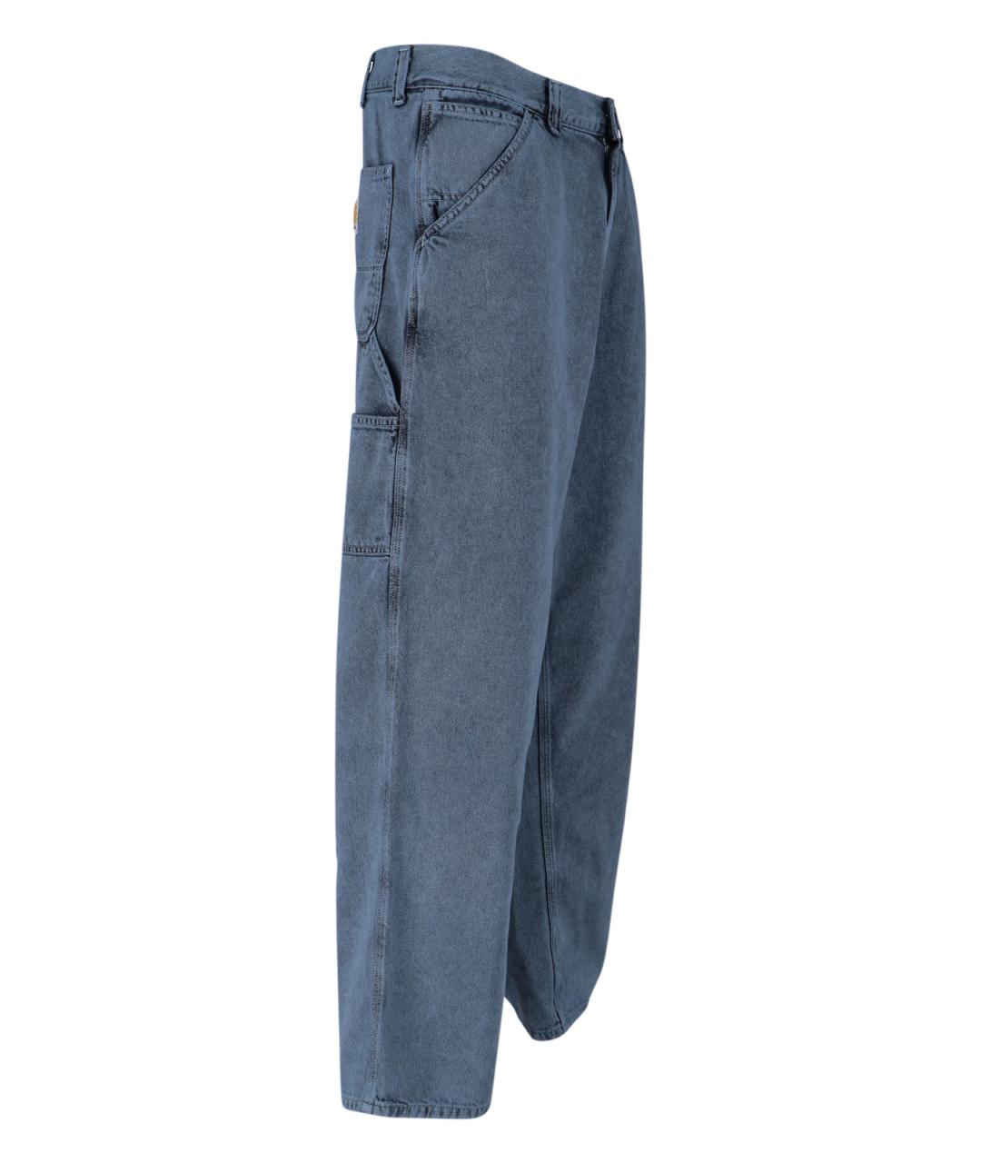CARHARTT WIP Синие хлопковые прямые джинсы, фото 3