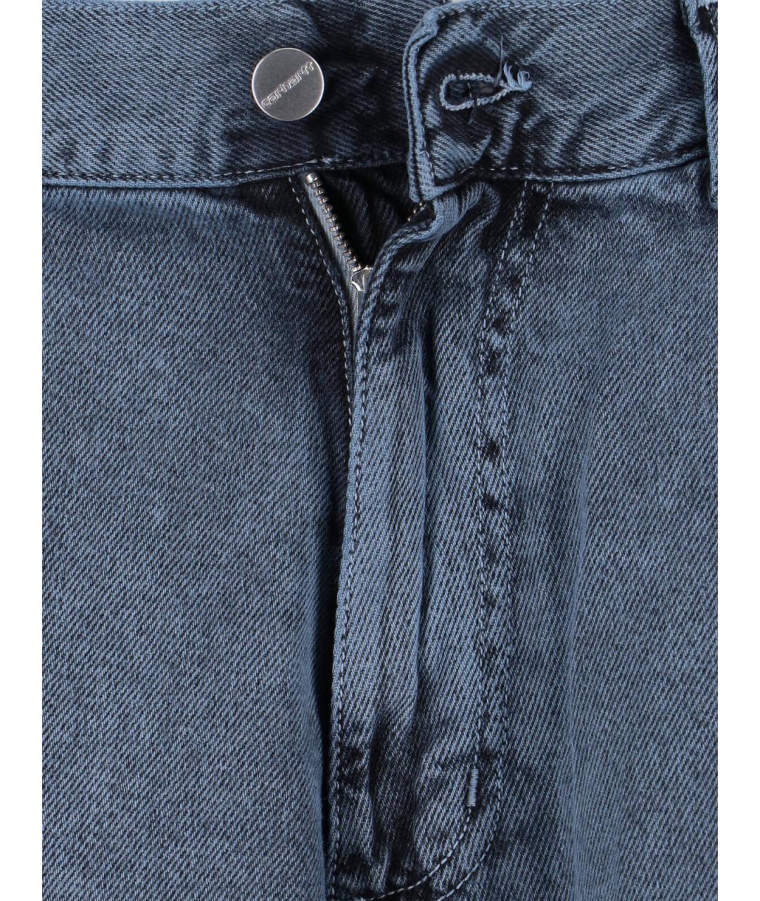 CARHARTT WIP Синие хлопковые прямые джинсы, фото 5