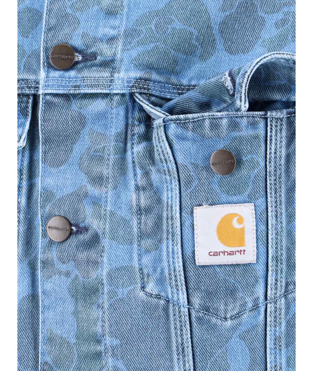 CARHARTT WIP Синяя хлопковая куртка, фото 3
