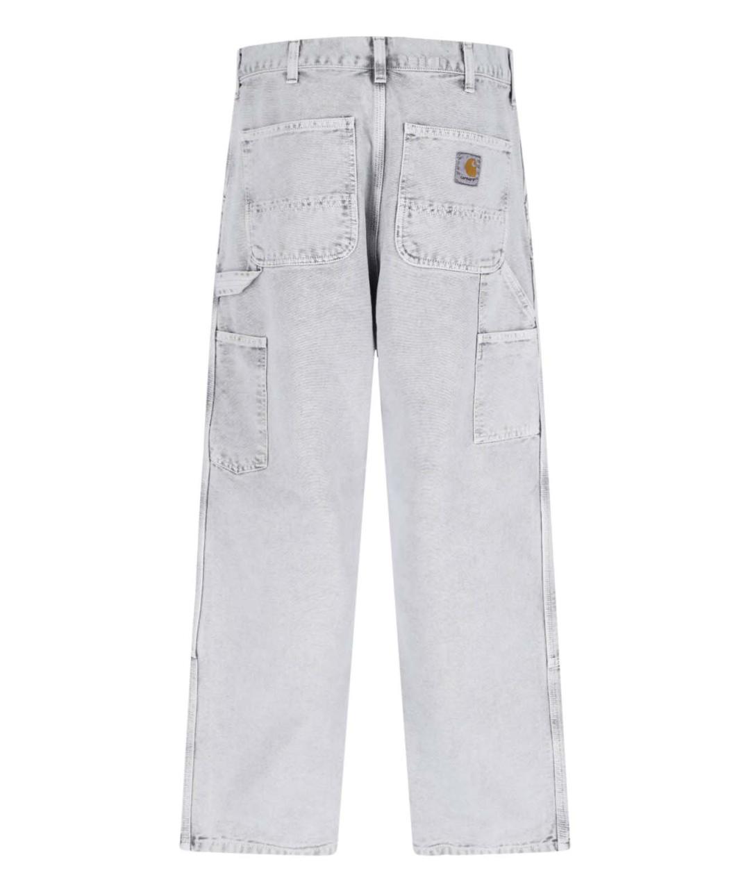 CARHARTT WIP Серые хлопковые повседневные брюки, фото 2