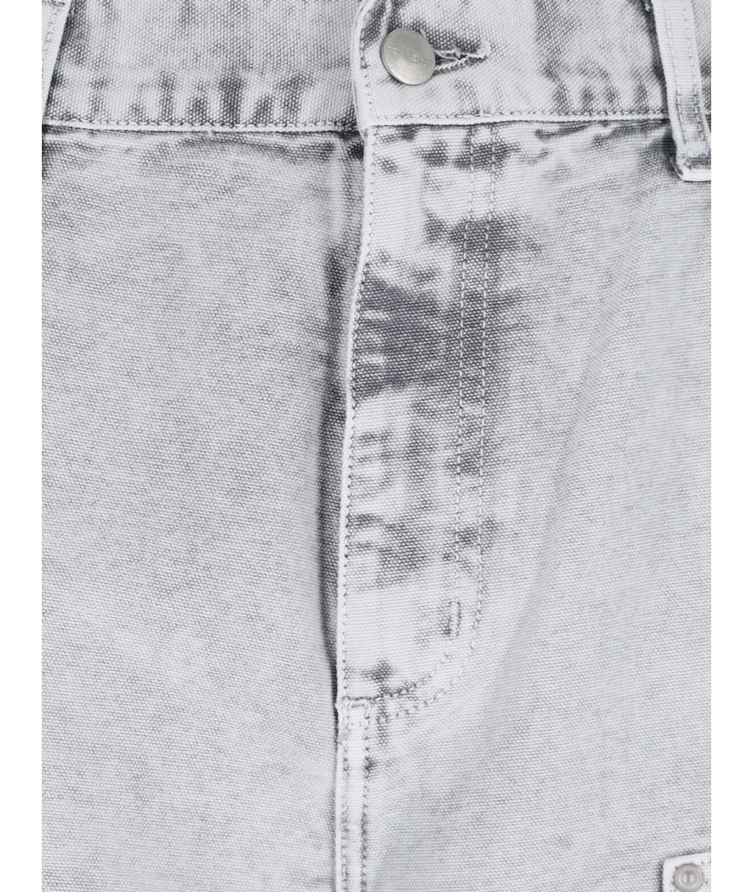 CARHARTT WIP Серые хлопковые повседневные брюки, фото 5