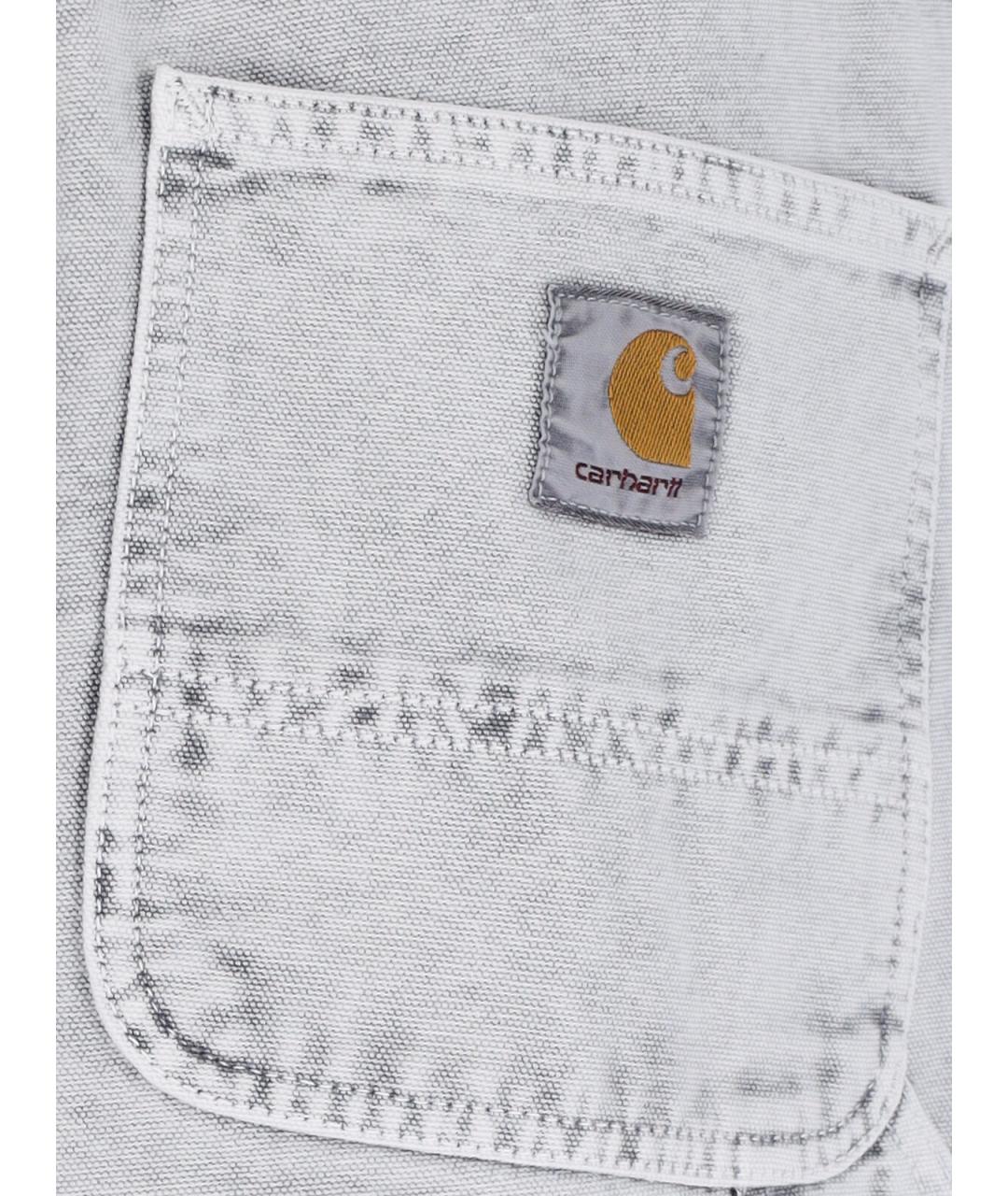 CARHARTT WIP Серые хлопковые повседневные брюки, фото 4