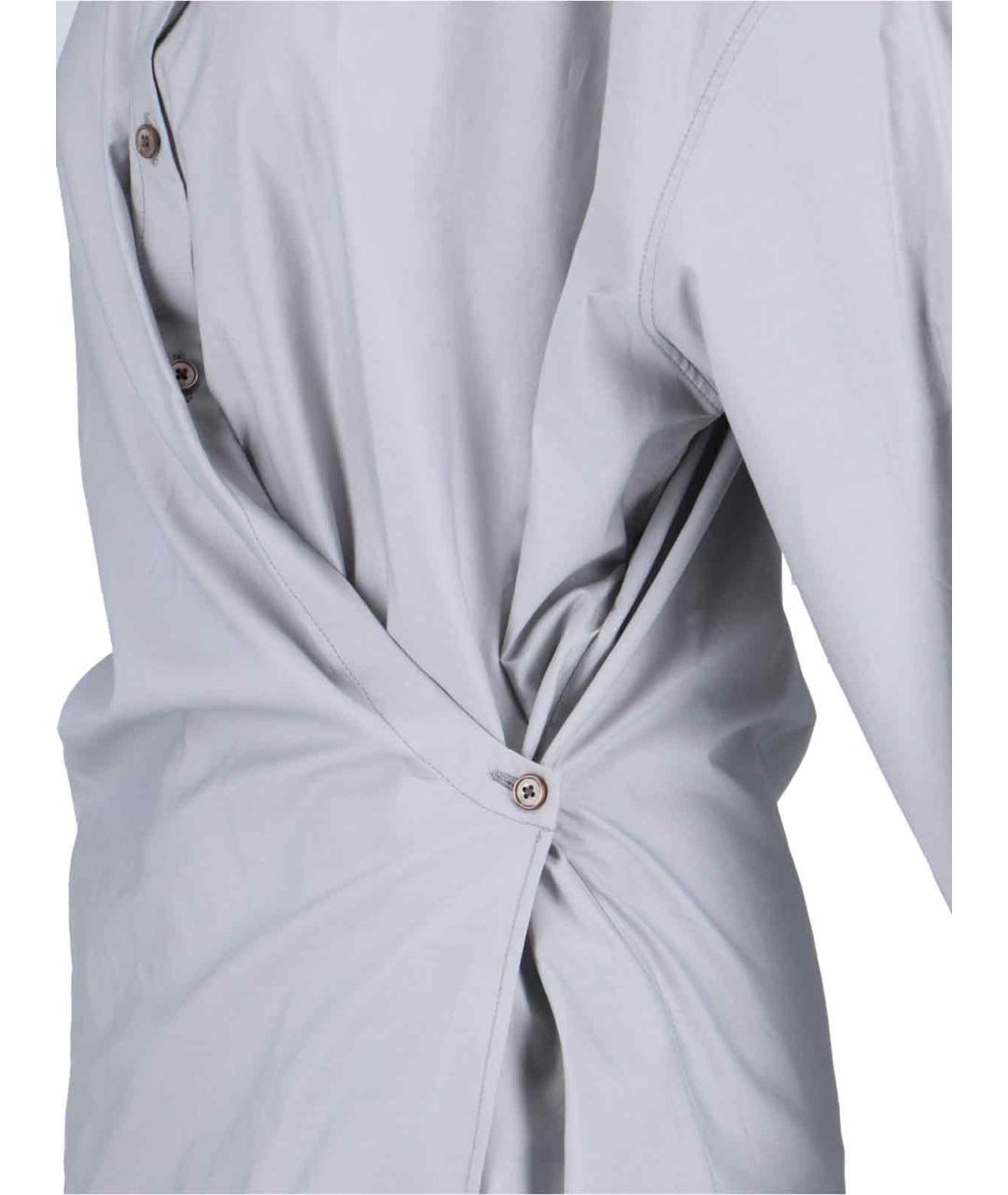 LEMAIRE Серая хлопковая рубашка, фото 3