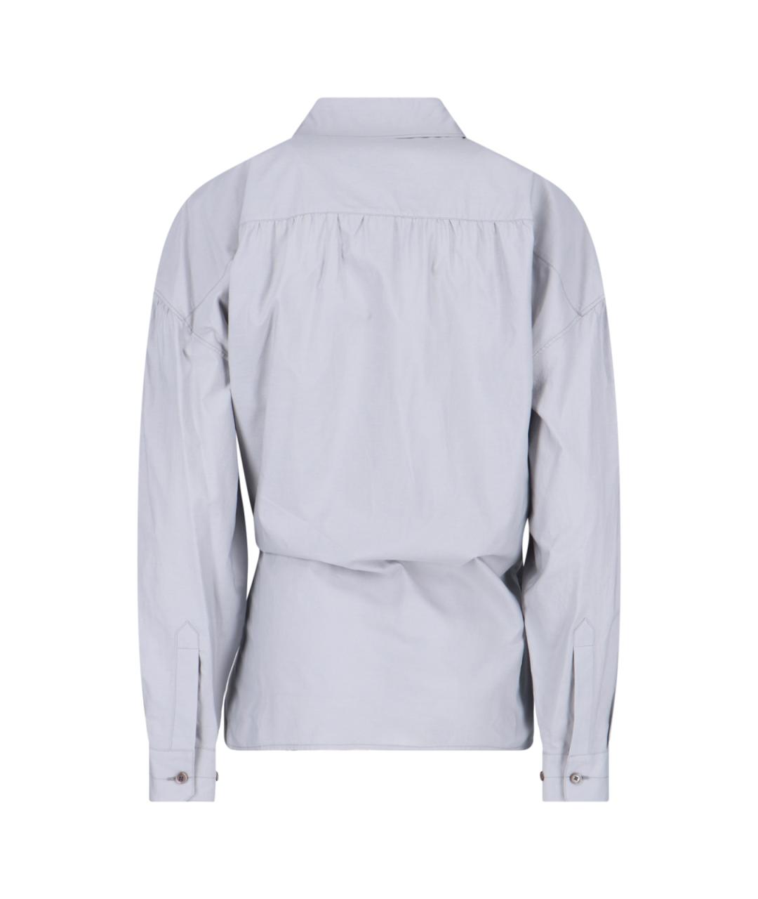 LEMAIRE Серая хлопковая рубашка, фото 2
