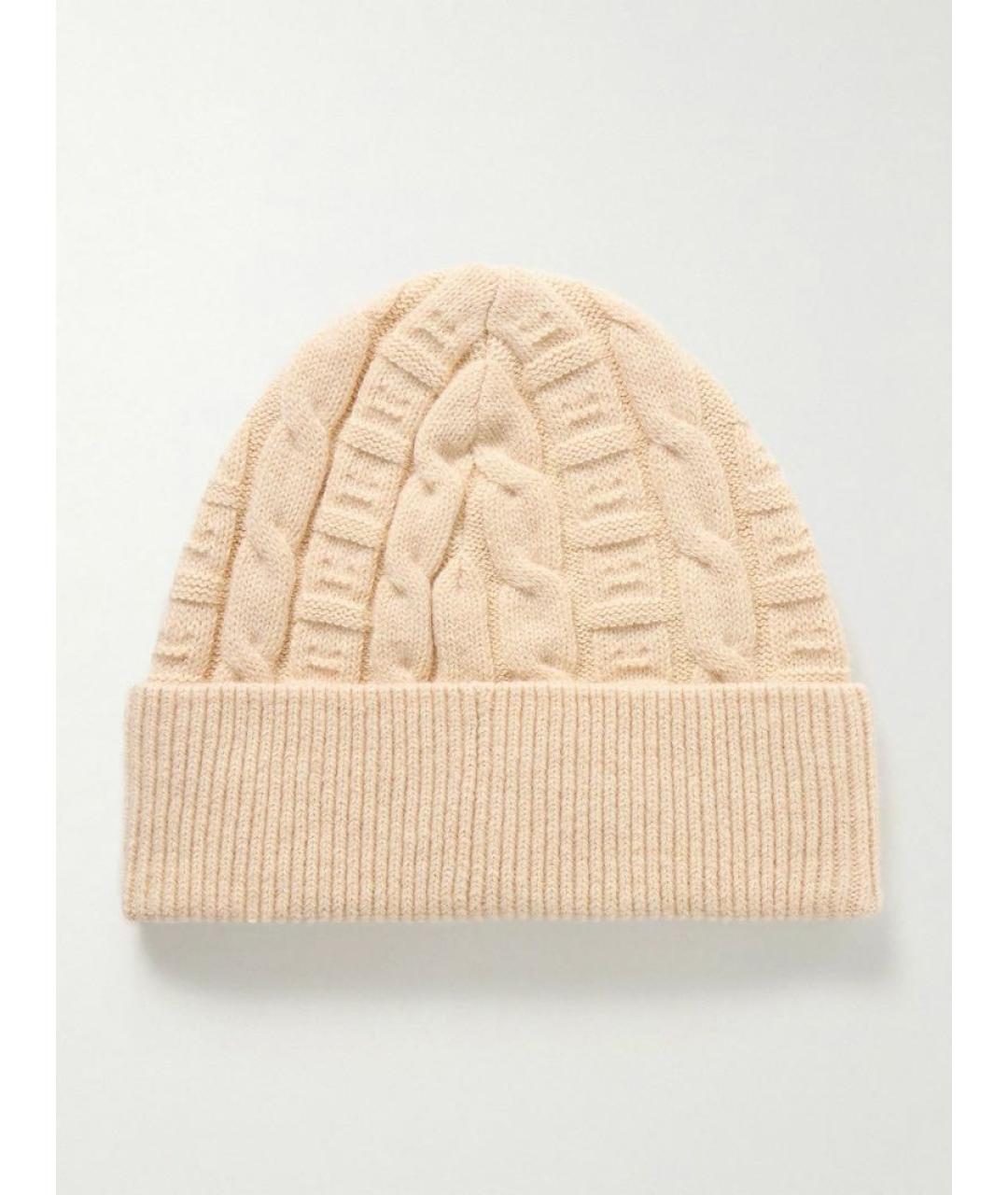 ACNE STUDIOS Бежевая шерстяная шапка, фото 4