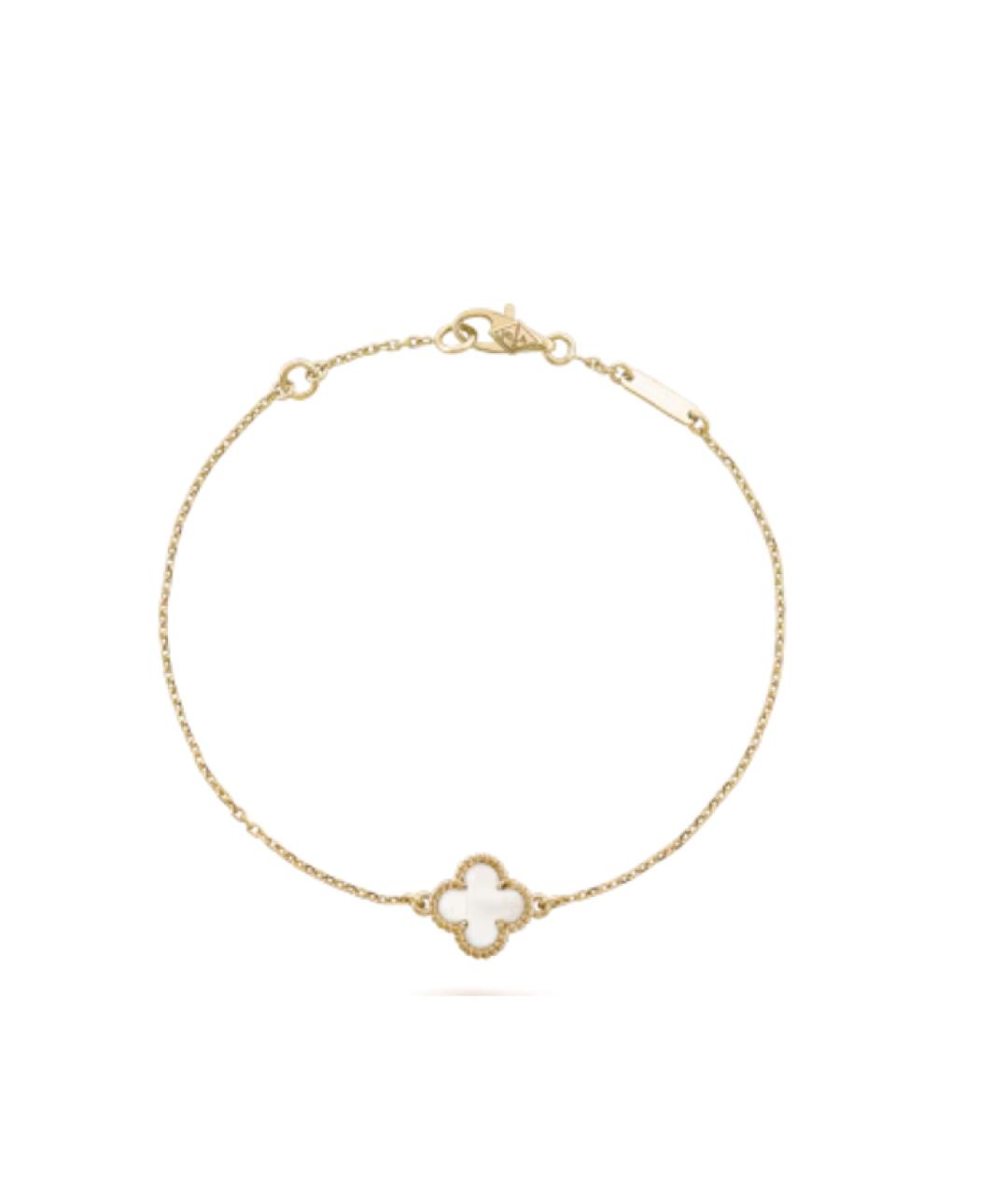VAN CLEEF & ARPELS Белый браслет из желтого золота, фото 1