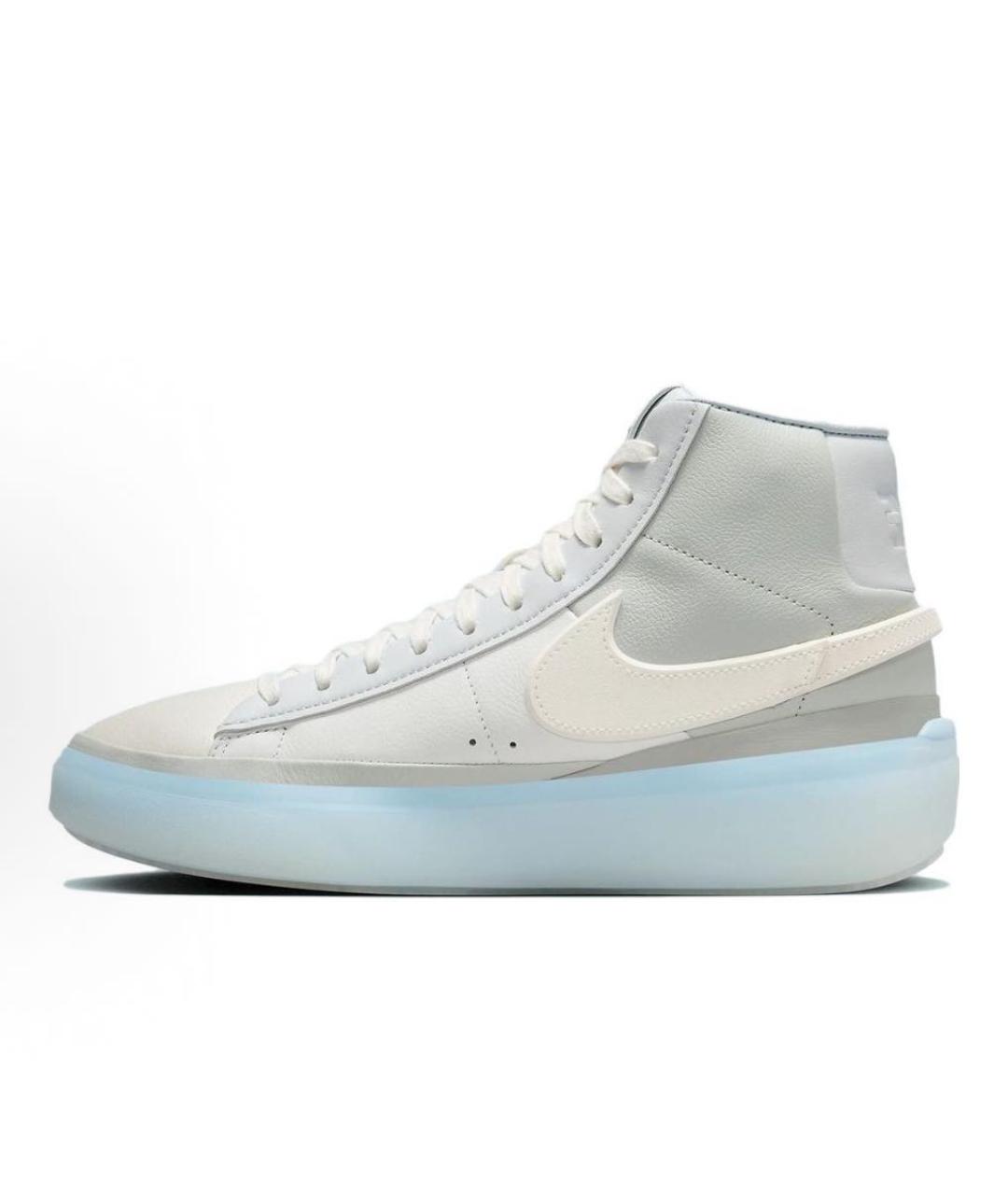NIKE Мульти кожаные высокие кроссовки / кеды, фото 3
