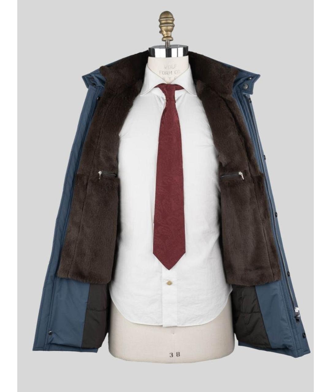 BARBA Синяя полиэстеровая парка, фото 3