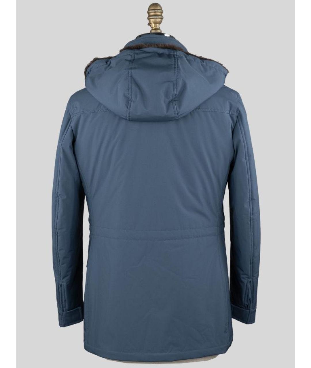BARBA Синяя полиэстеровая парка, фото 2