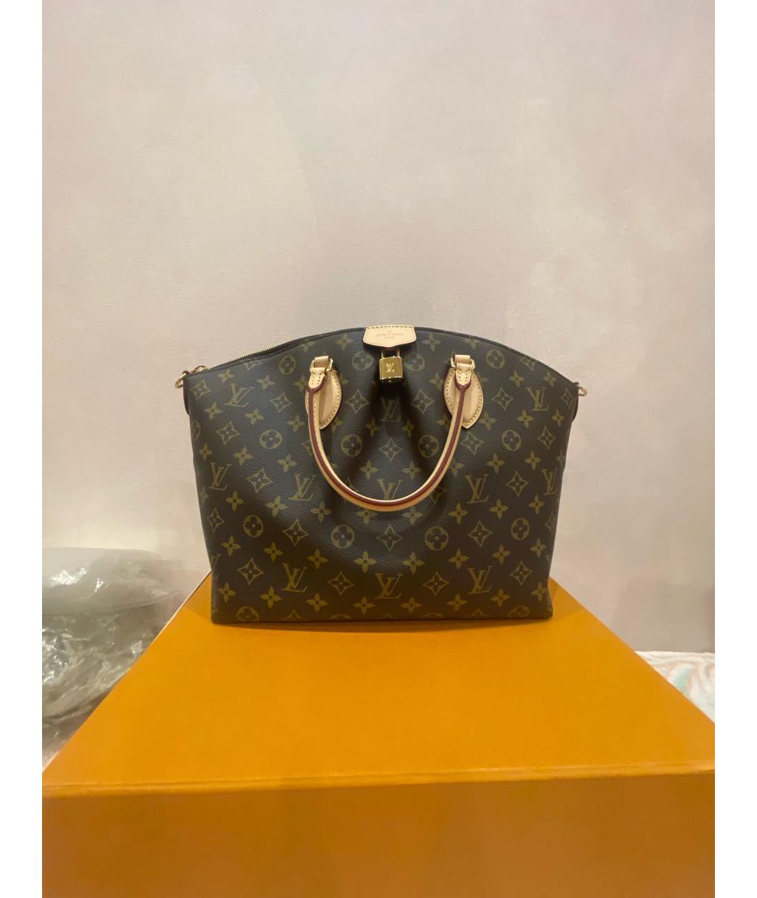 LOUIS VUITTON Коричневая сумка с короткими ручками, фото 9