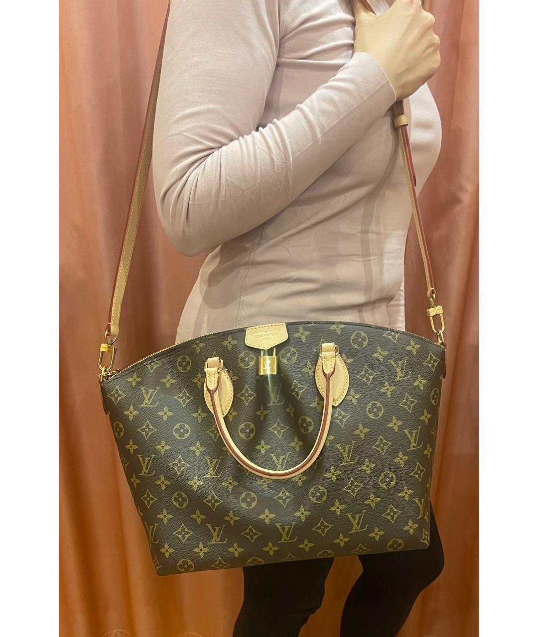 LOUIS VUITTON Коричневая сумка с короткими ручками, фото 8