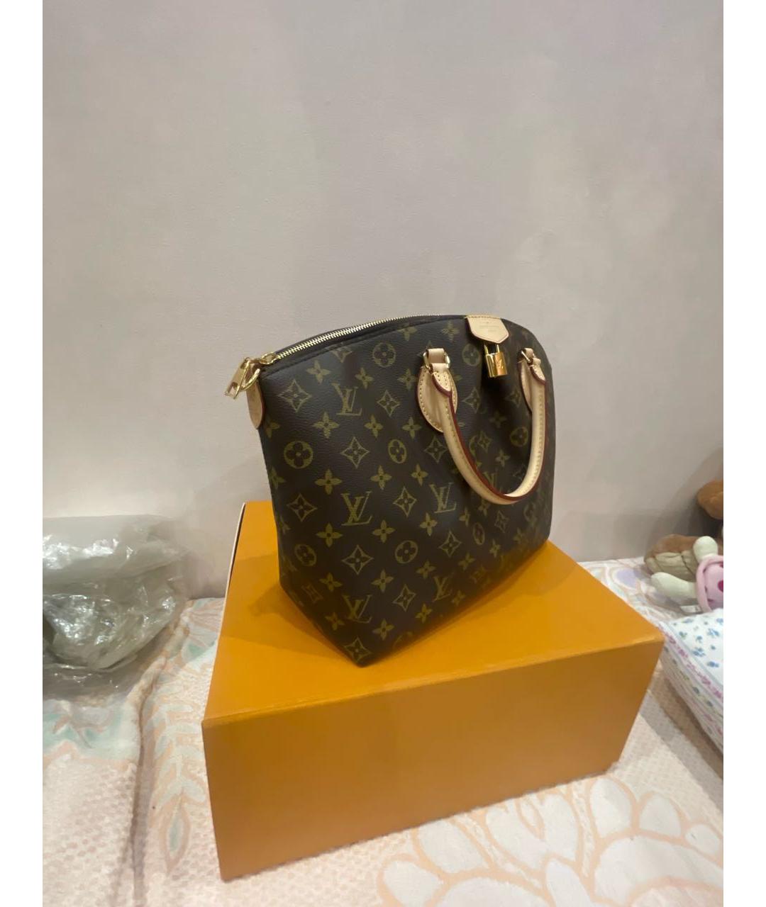 LOUIS VUITTON Коричневая сумка с короткими ручками, фото 2