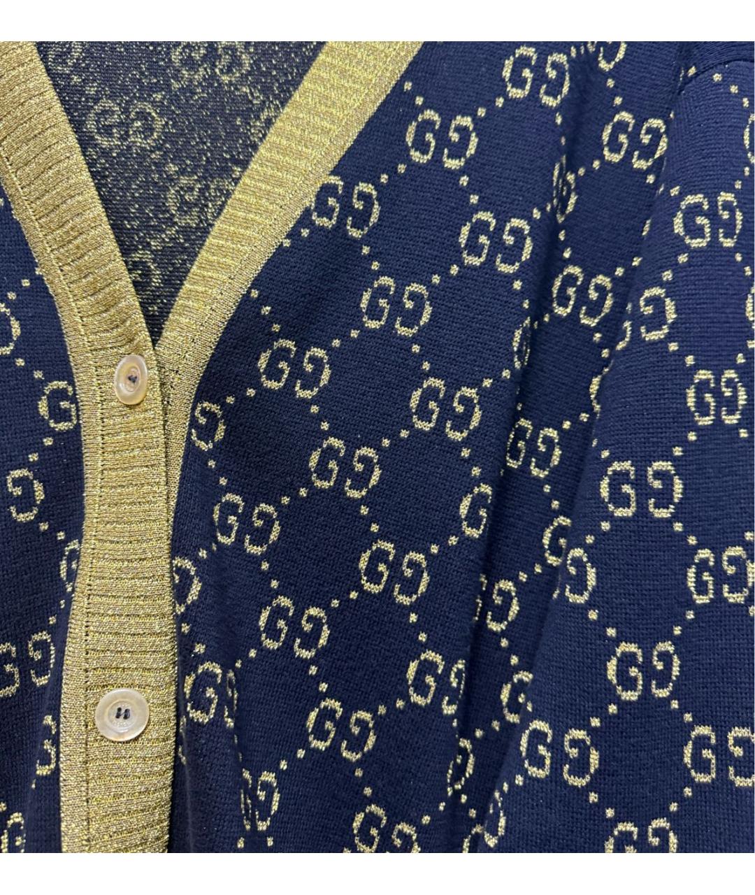 GUCCI Черный шерстяной кардиган, фото 4