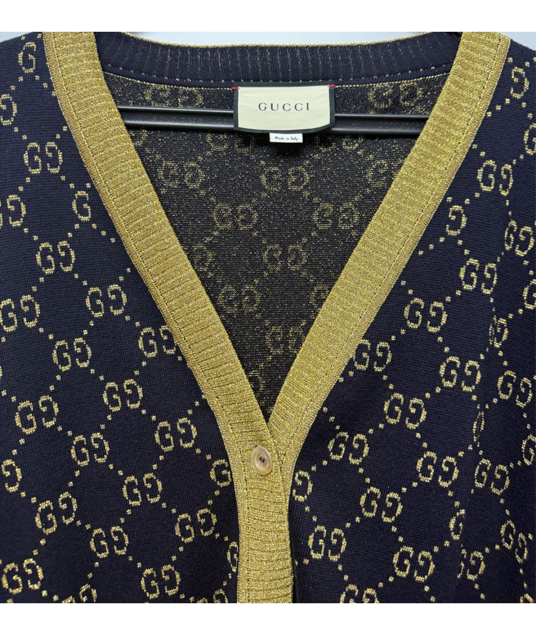 GUCCI Черный шерстяной кардиган, фото 3
