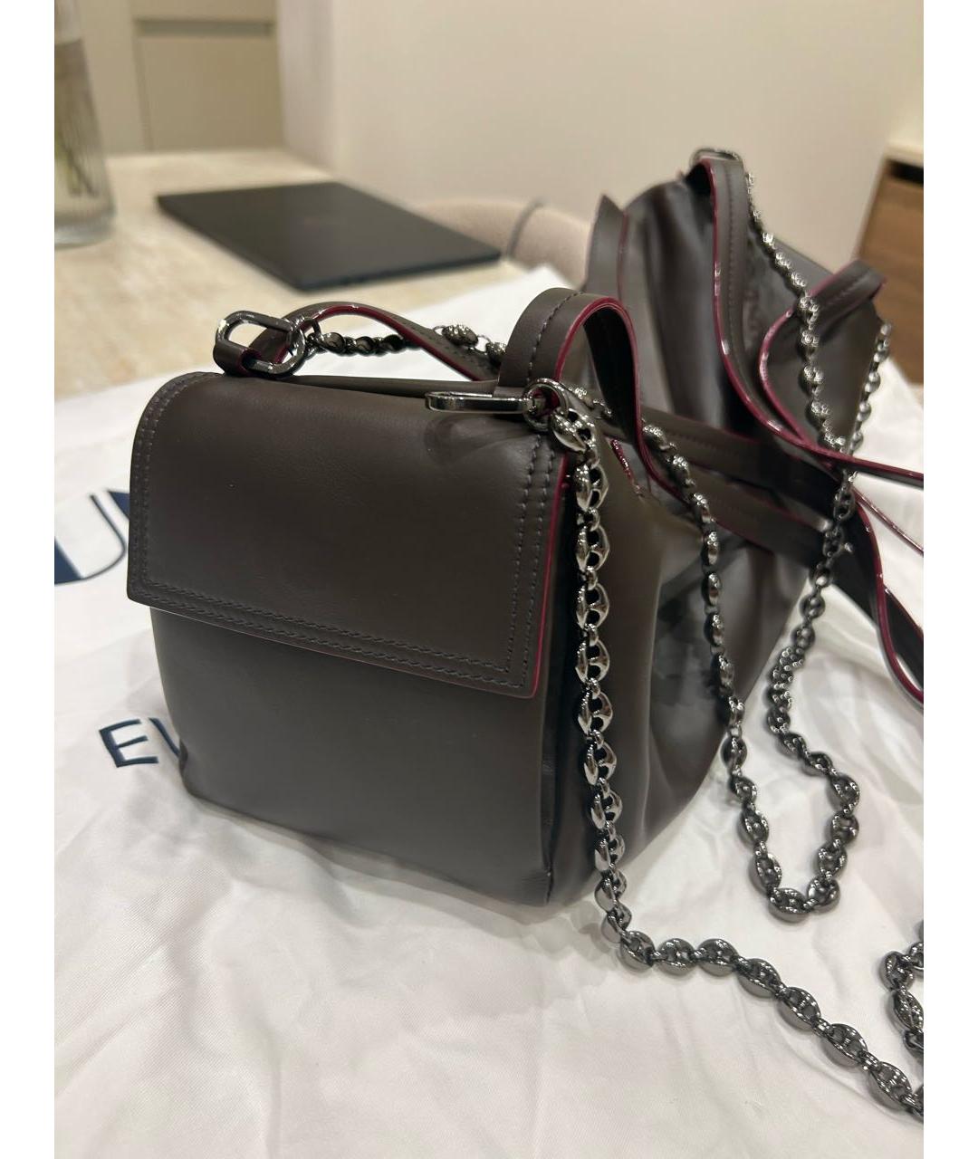 SUNNEI Коричневая кожаная сумка тоут, фото 6