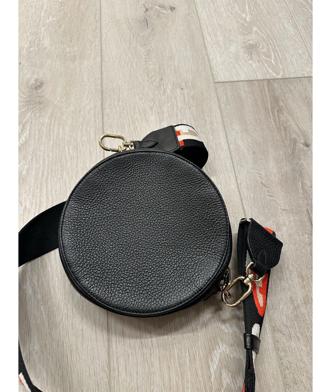 FURLA Черная кожаная сумка через плечо, фото 3