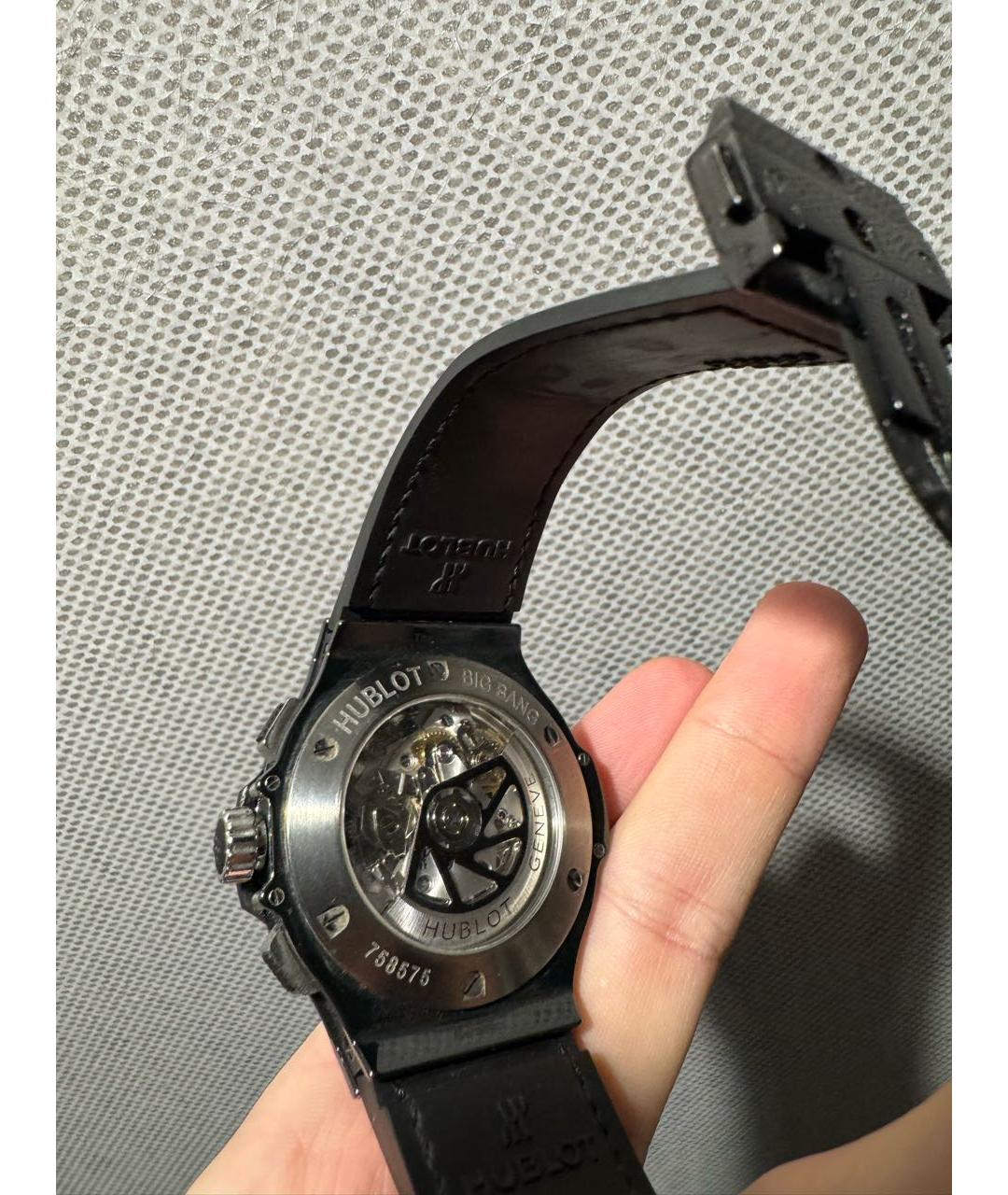 HUBLOT Черные металлические часы, фото 5