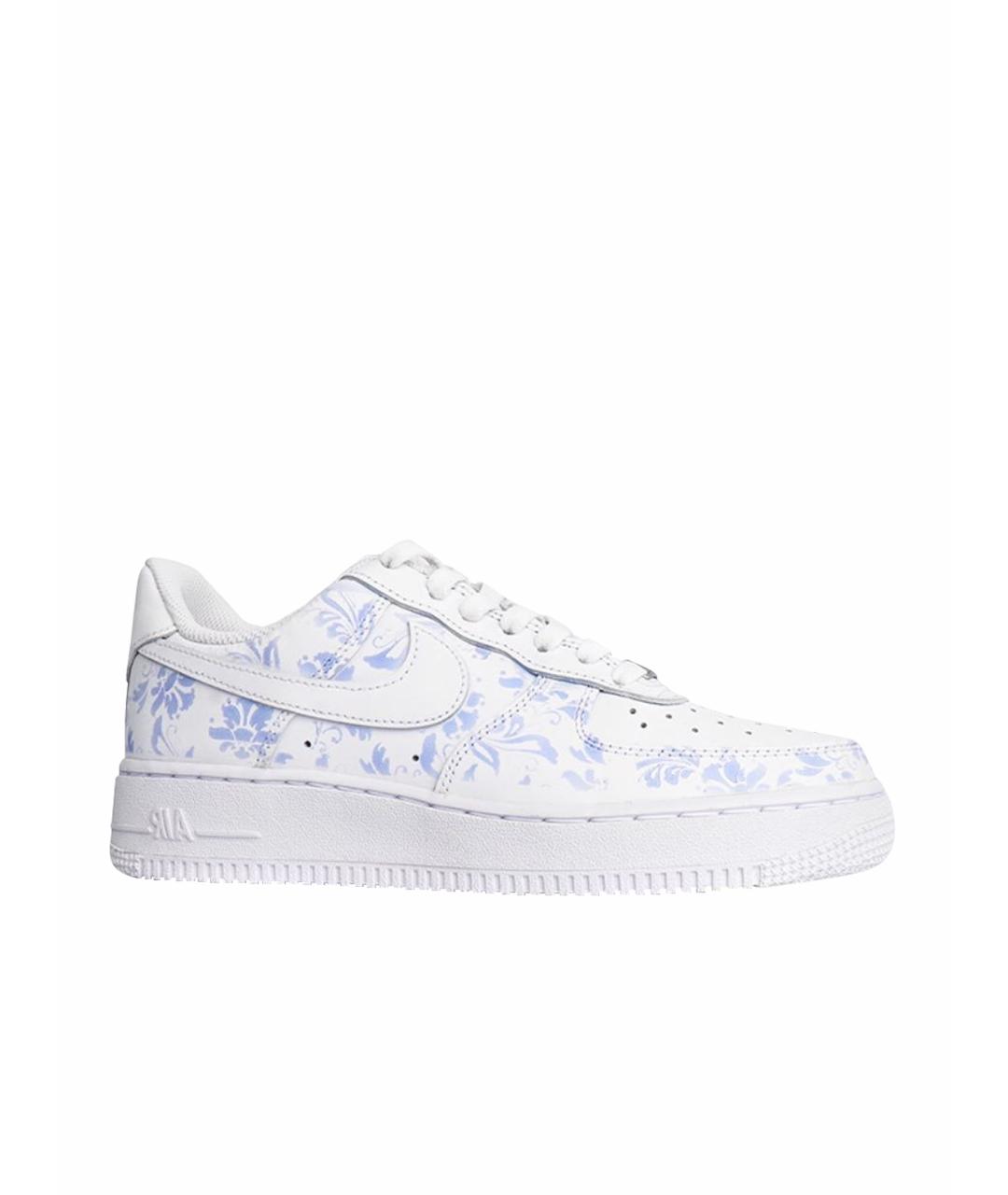 NIKE Белые кожаные низкие кроссовки / кеды, фото 1