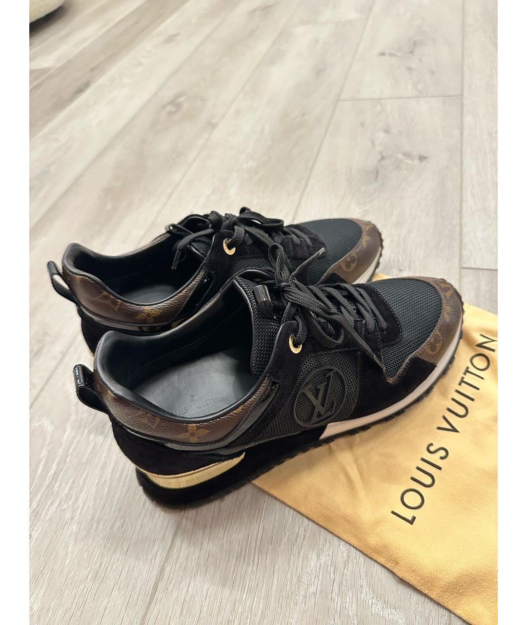 LOUIS VUITTON Черные кроссовки, фото 3