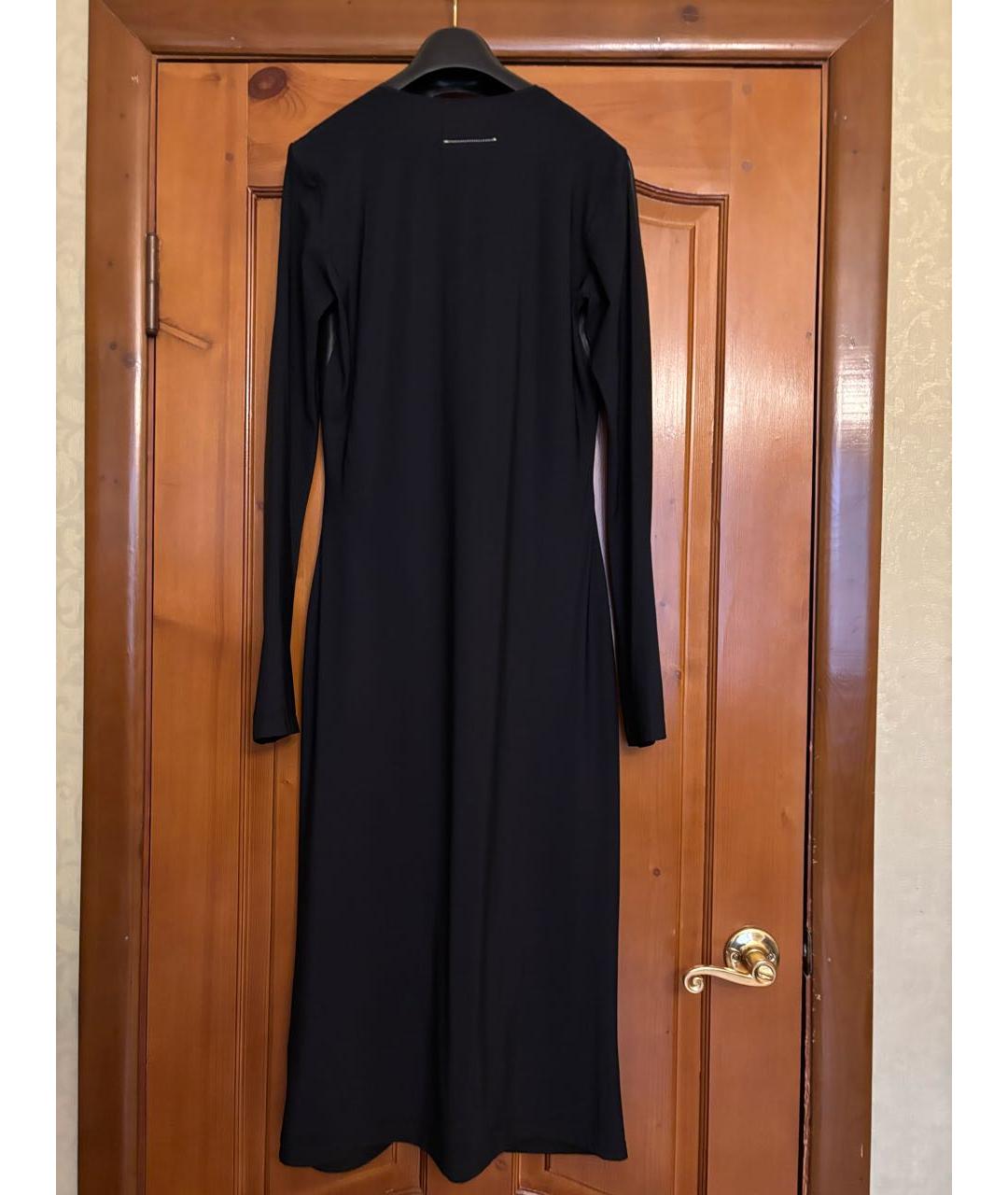 MM6 MAISON MARGIELA Черное полиамидовое повседневное платье, фото 2