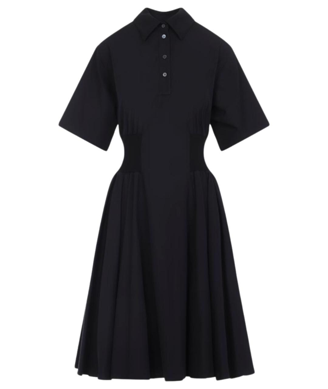 LOEWE Черное хлопковое повседневное платье, фото 1