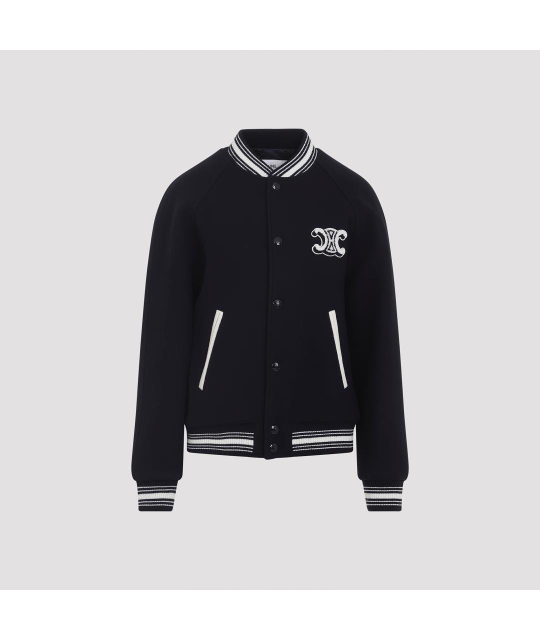 CELINE Темно-синяя шерстяная куртка, фото 3