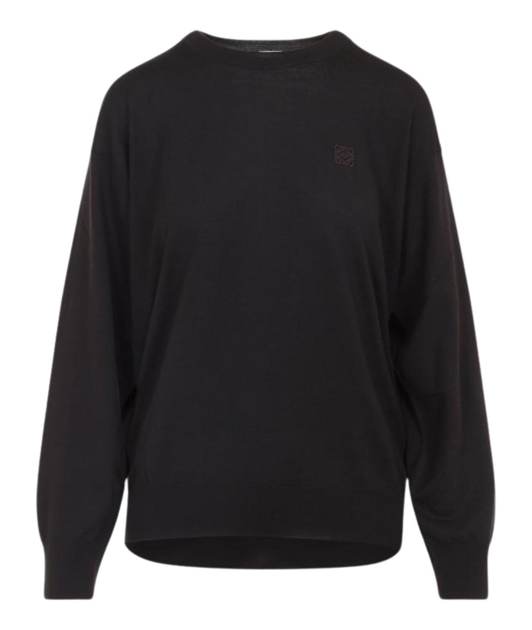 LOEWE Коричневый шерстяной джемпер / свитер, фото 1