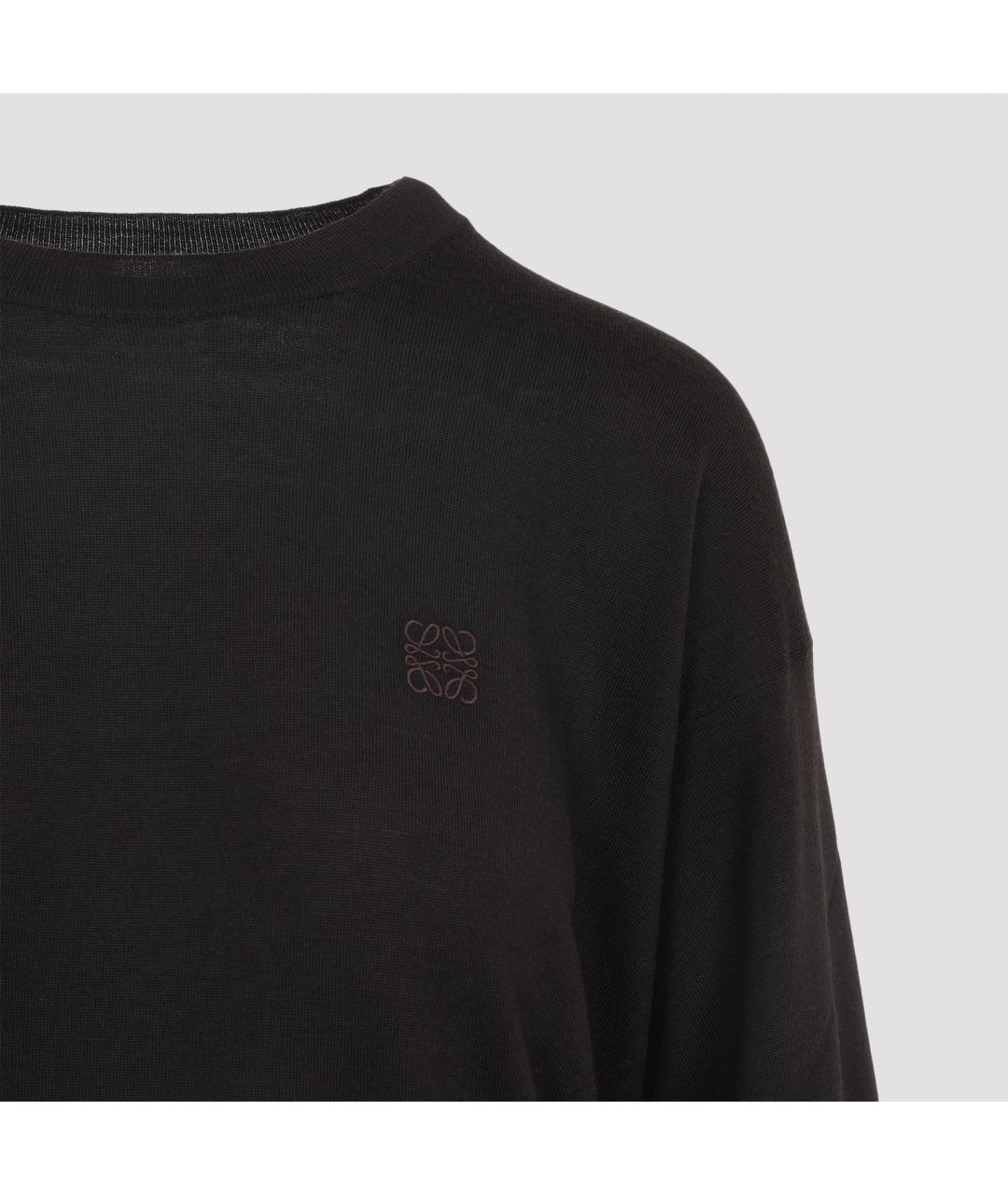 LOEWE Коричневый шерстяной джемпер / свитер, фото 3