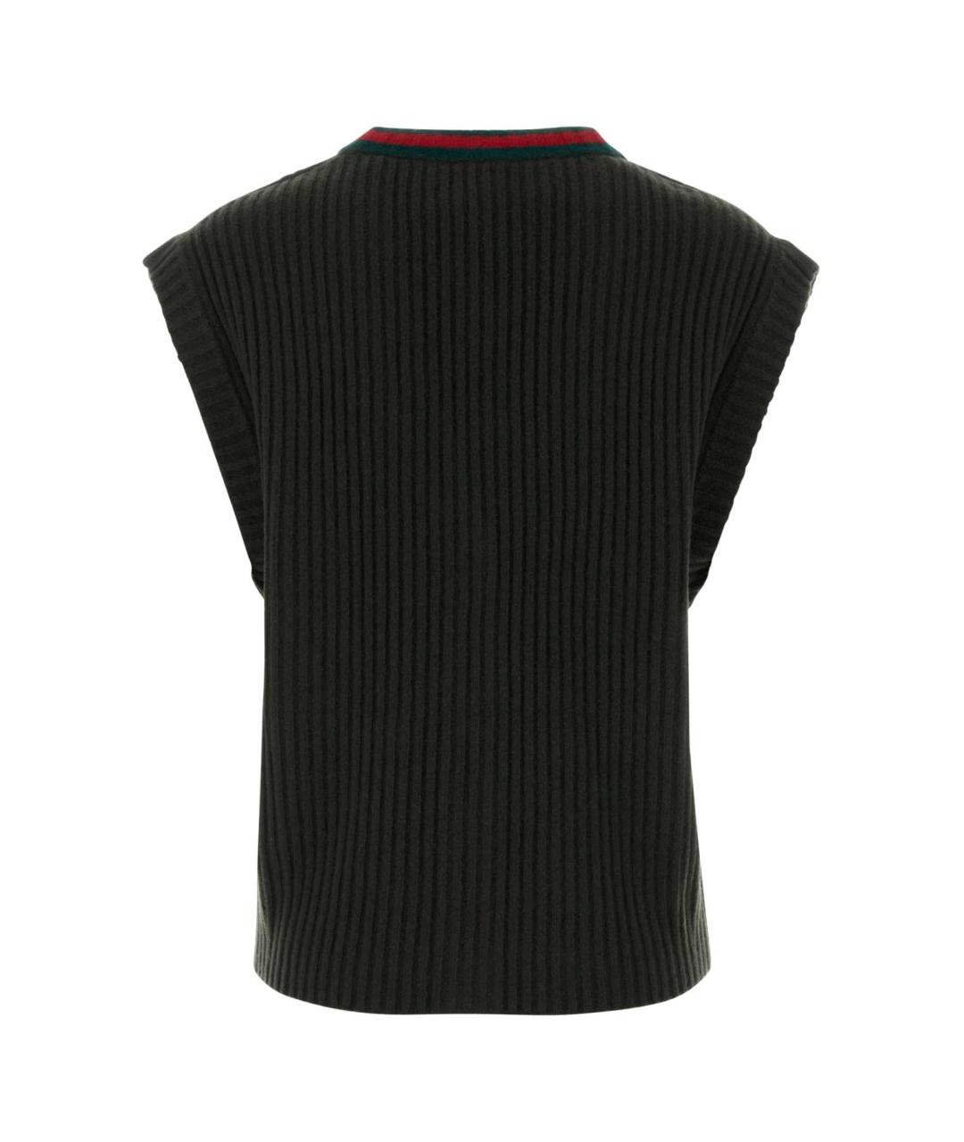GUCCI Зеленая шерстяная жилетка, фото 2