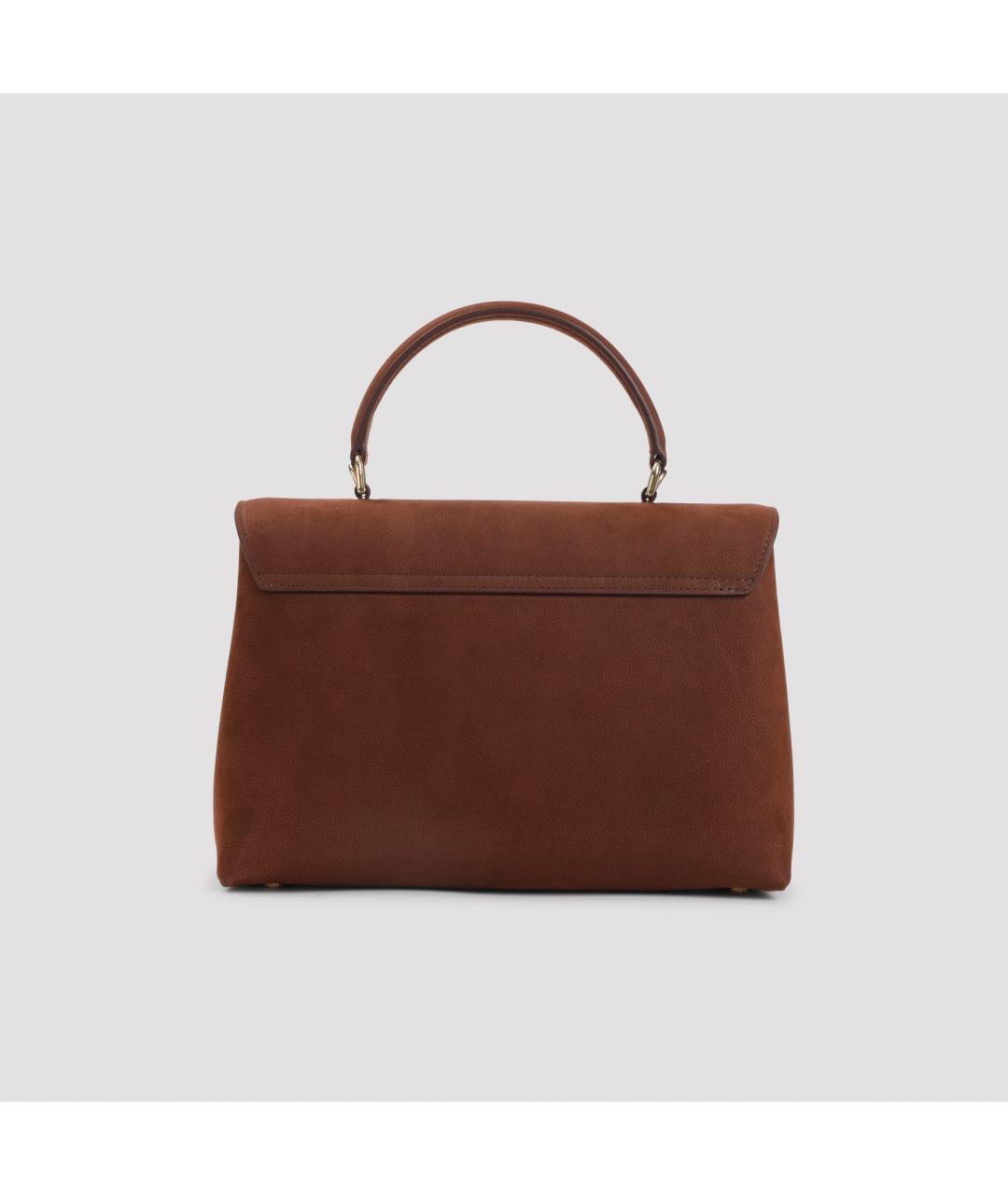 CELINE Коричневая кожаная сумка тоут, фото 4