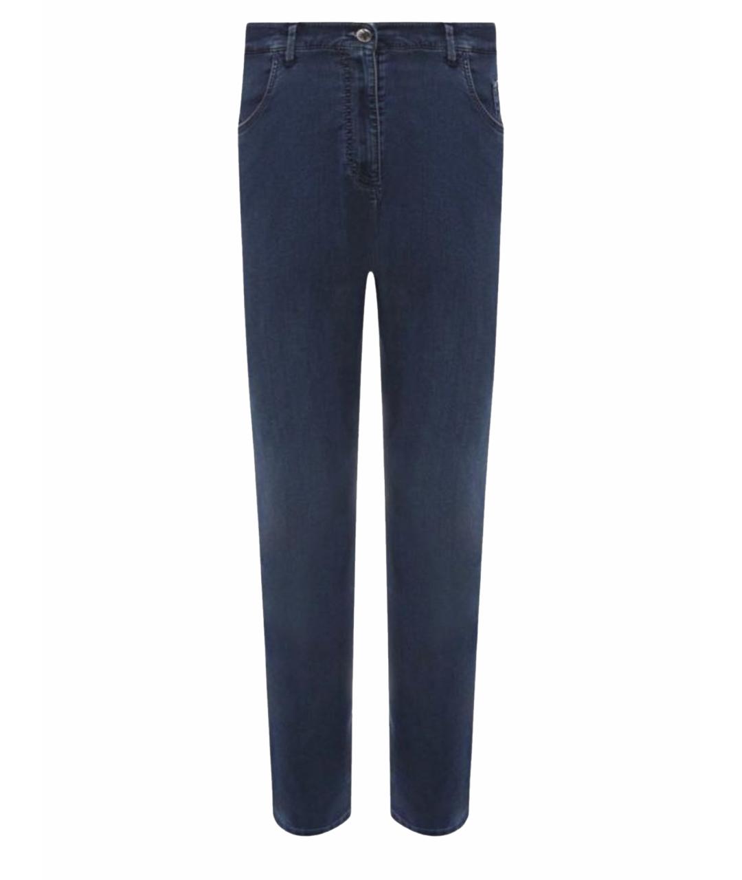 ZILLI Синие хлопко-эластановые джинсы, фото 1
