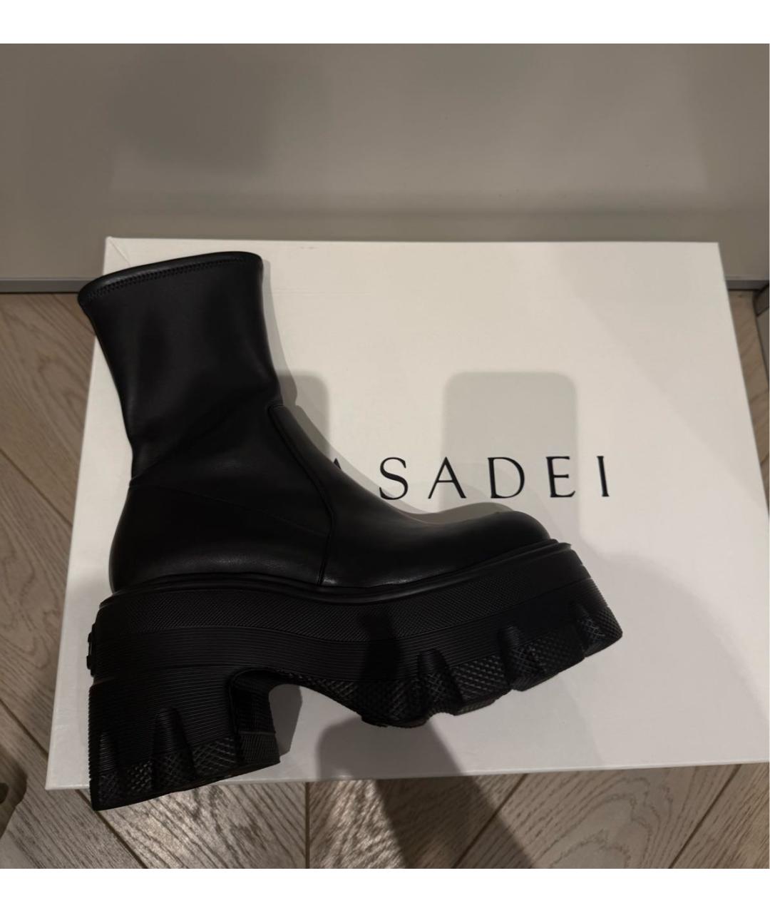 CASADEI Черные полусапоги, фото 2