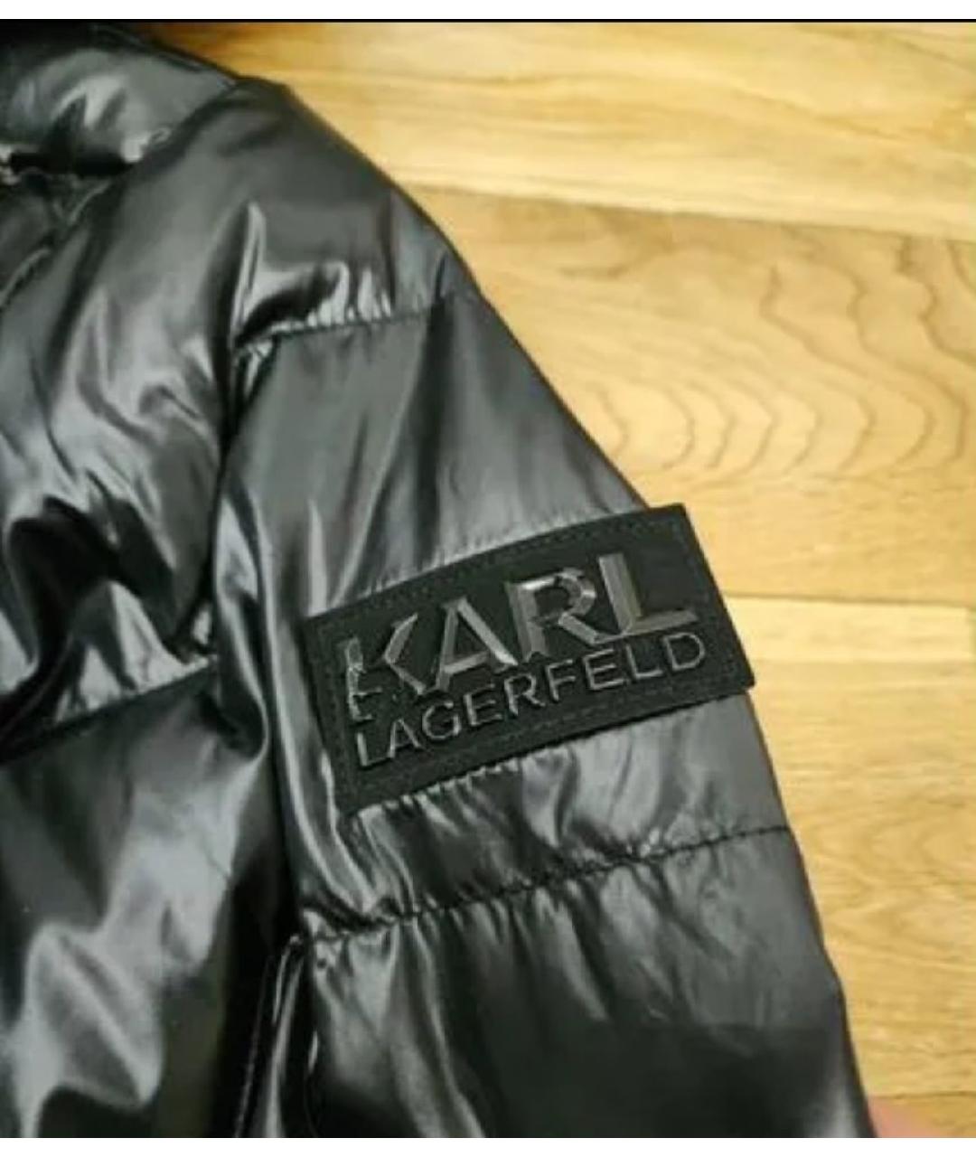 KARL LAGERFELD Черный пуховик, фото 5