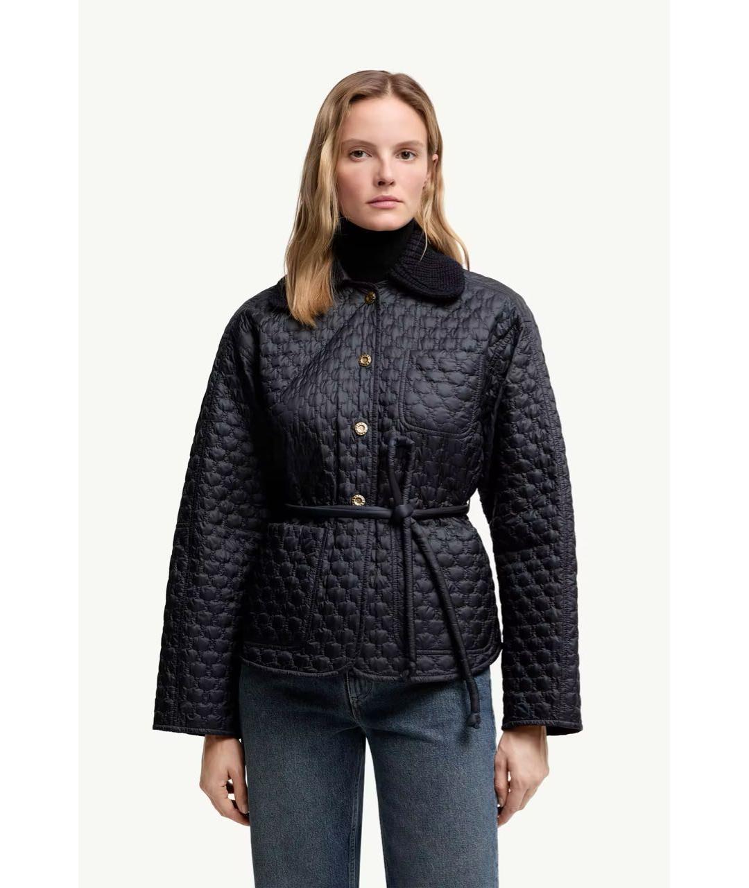 MONCLER Темно-синий пуховик, фото 2
