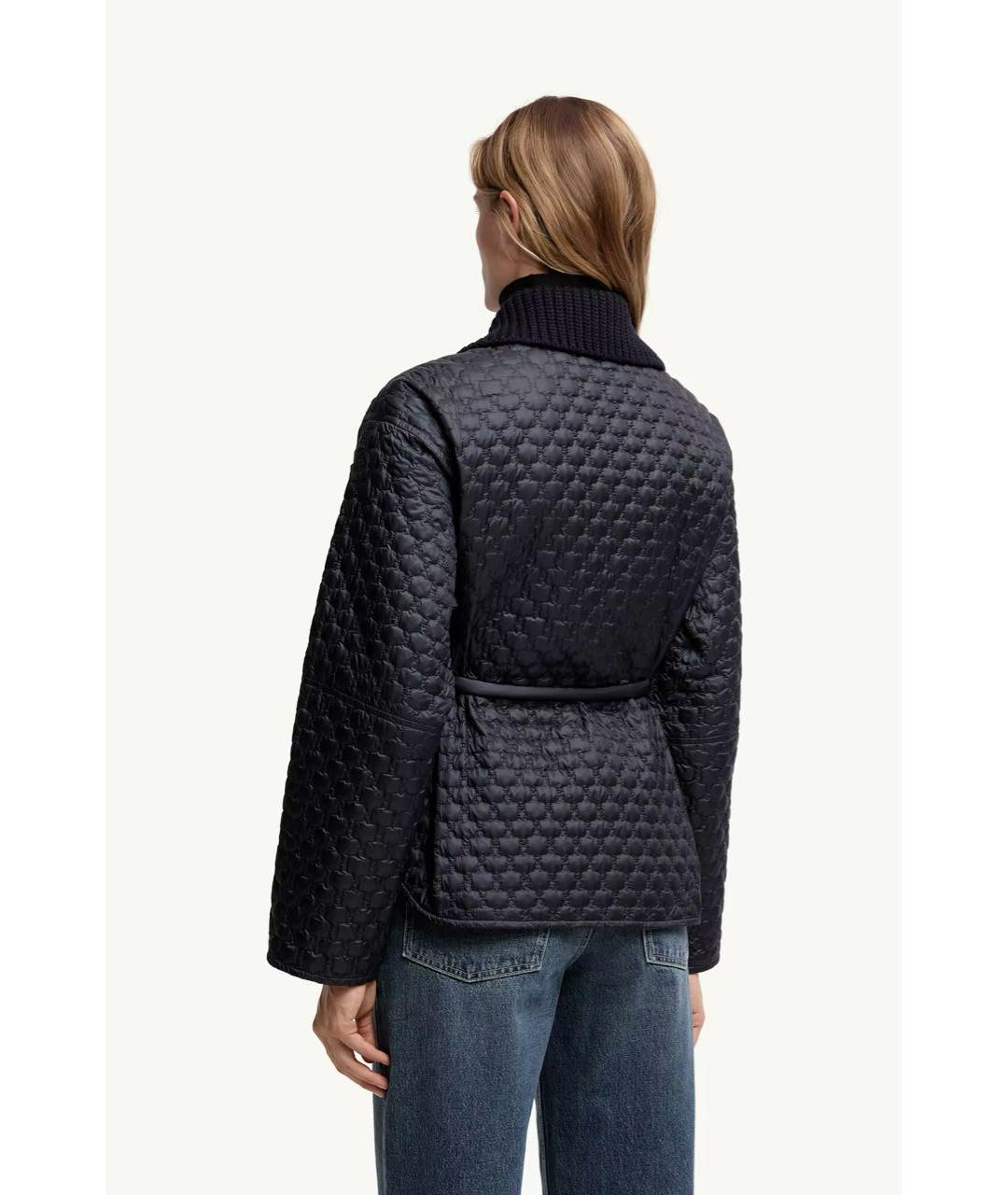 MONCLER Темно-синий пуховик, фото 3