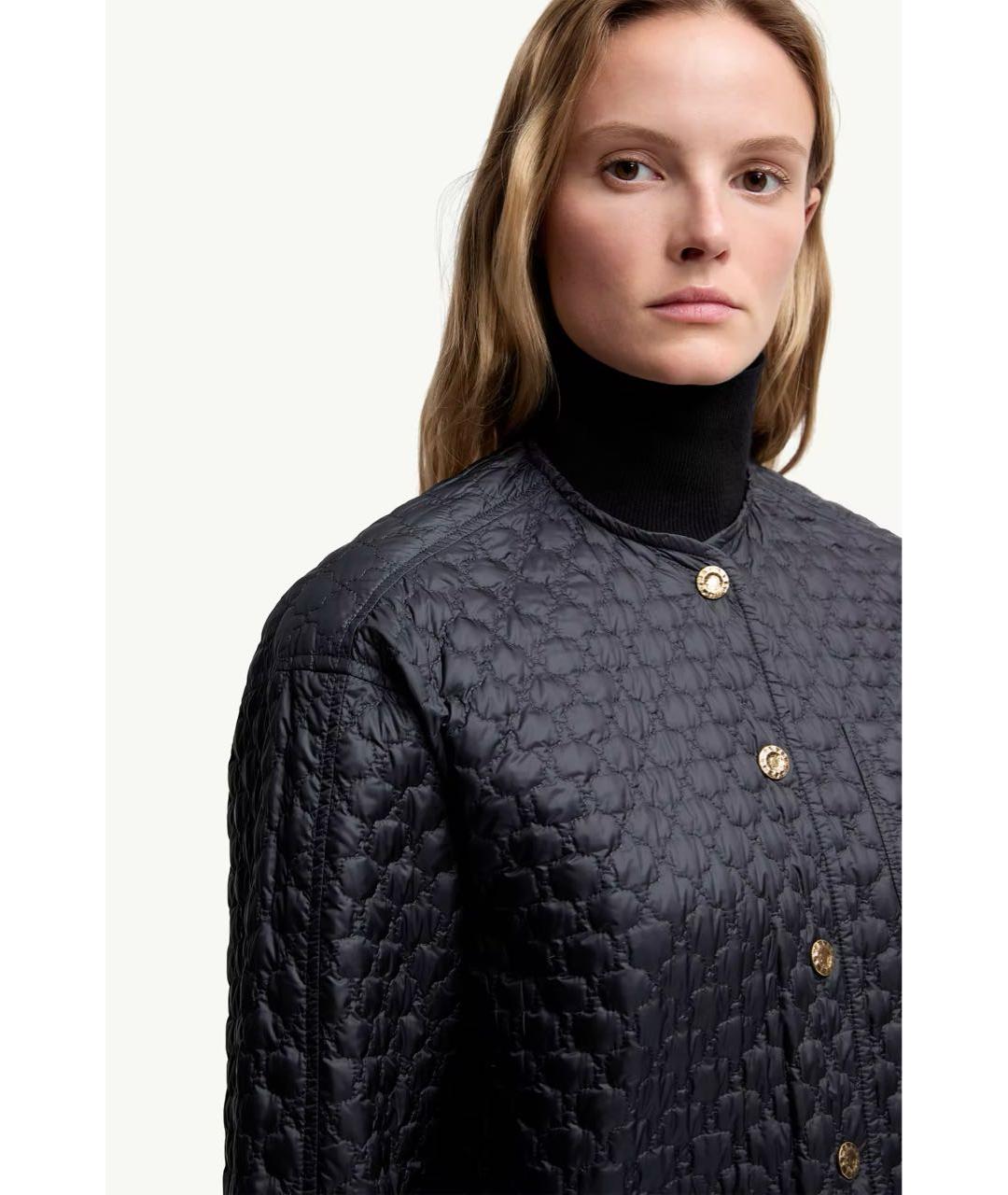 MONCLER Темно-синий пуховик, фото 4