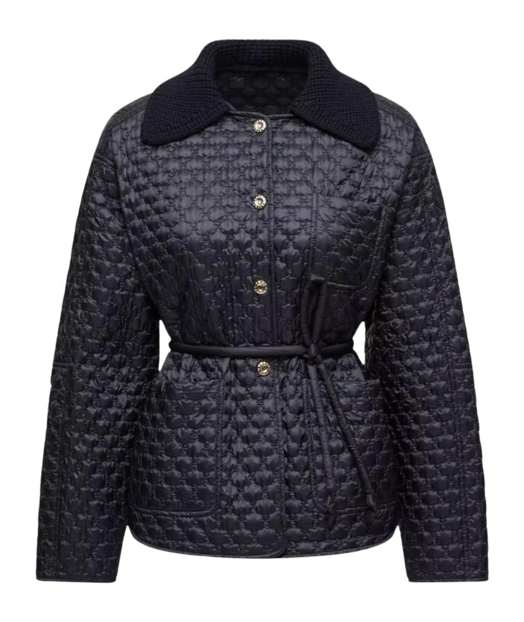 MONCLER Темно-синий пуховик, фото 1